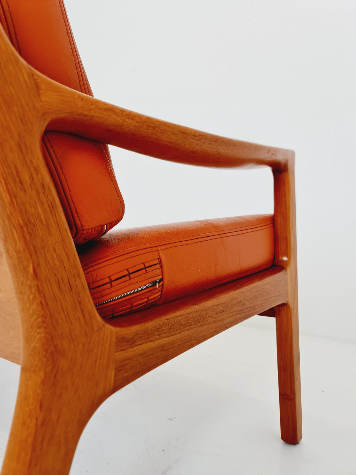 Mid-century Rare Danish teak lounge sofa /Senator Sofa 3 Seater by Ole Wanscher for Peter Jeppesen 1960s