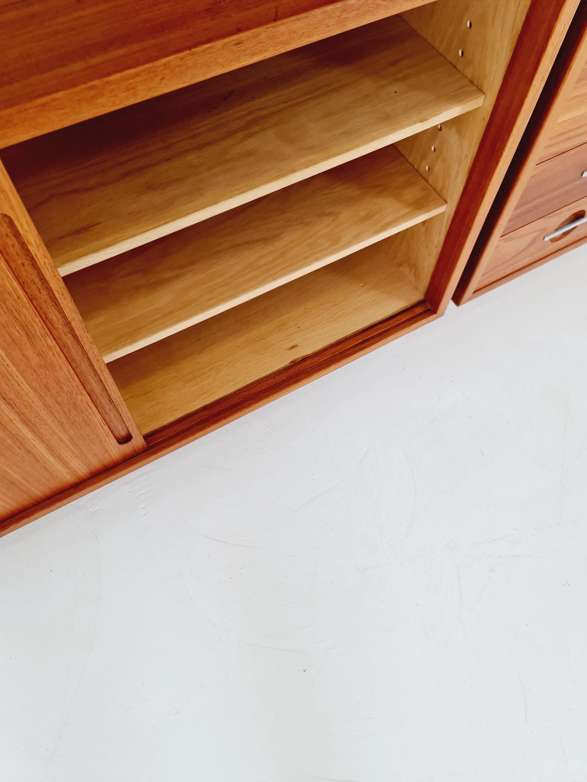 Mid-Century Danish Modern Teak RY 100 Wall Unit & Room Divider by Hans J. Wegner for RY Møbler, 1960s