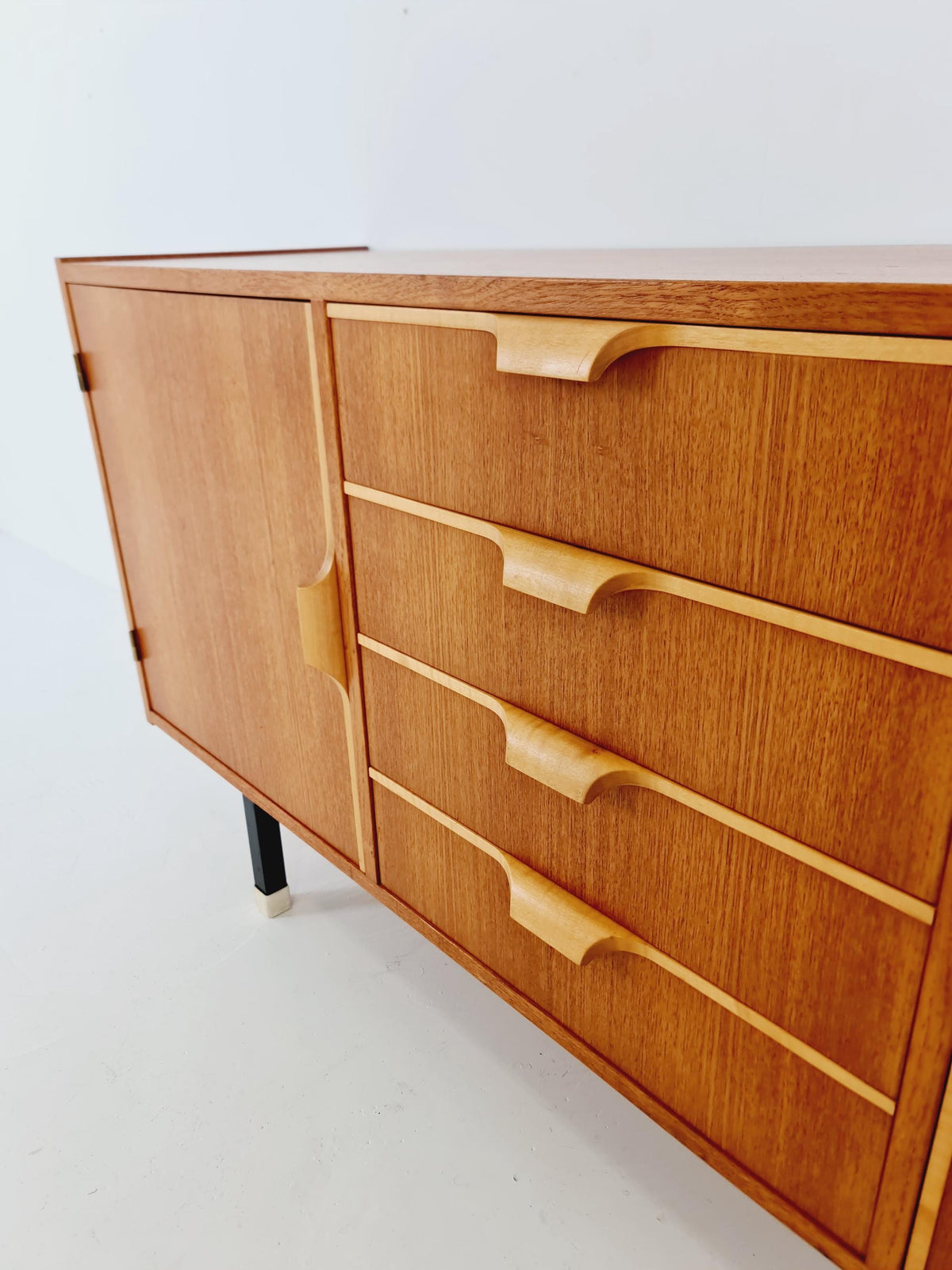 Mid century Modern German teak sideboard by WK möbel, 1960s