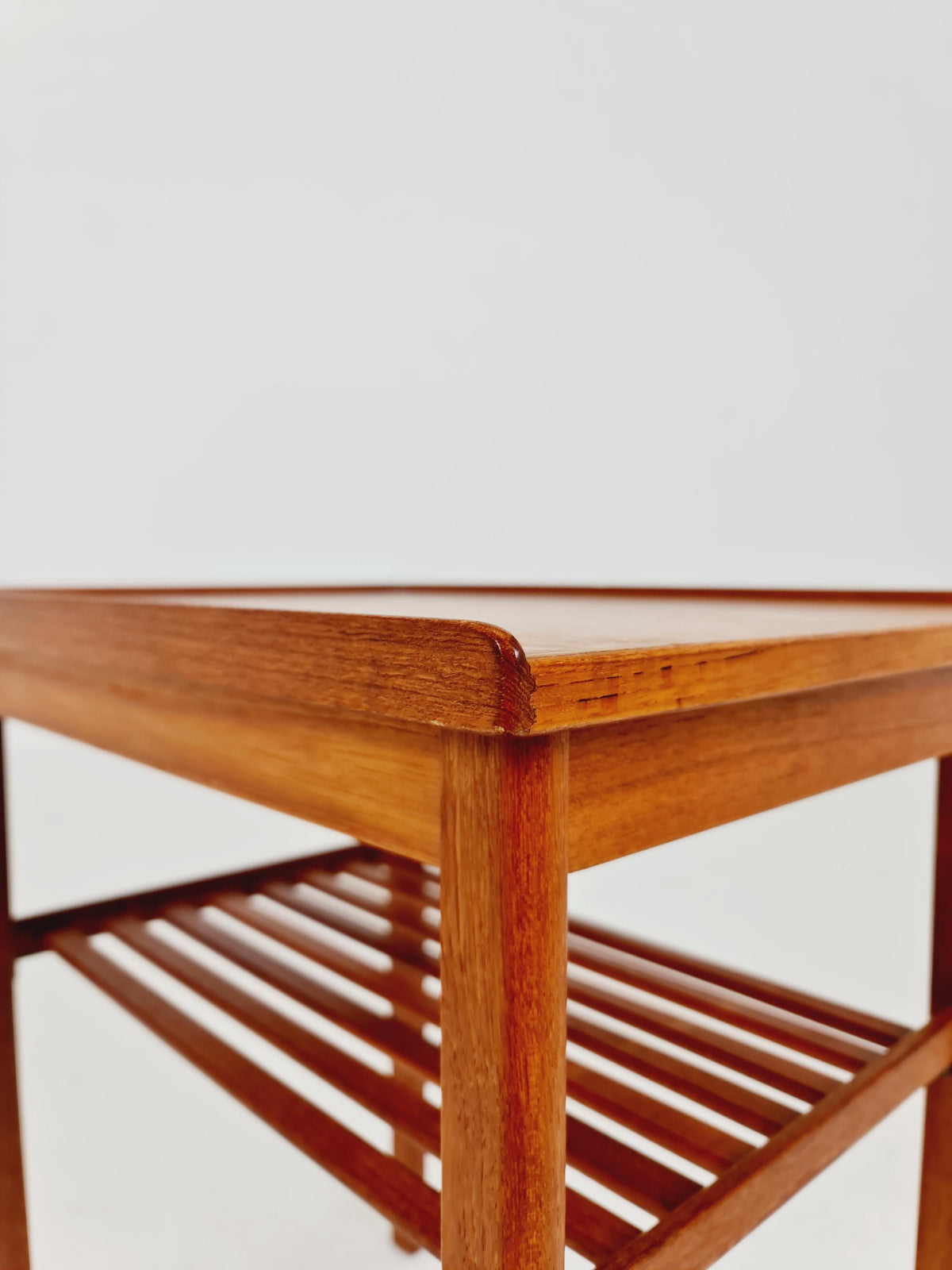 Rare big Midcentury Danish teak Vintage Side table/ Bedside table by AB Emmaboda Möbelfabrik, Denmark, 1960s,