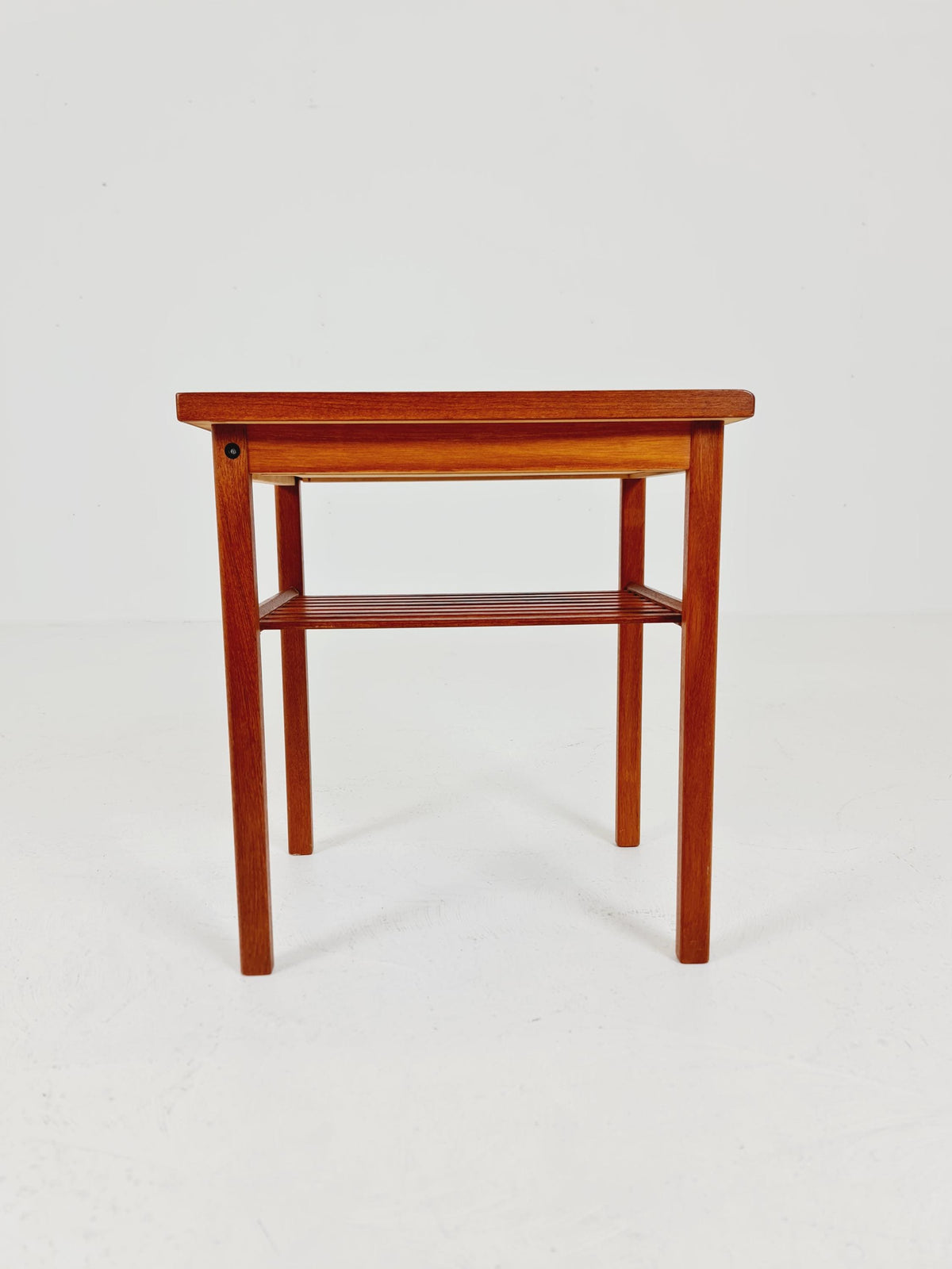 Rare big Midcentury Danish teak Vintage Side table/ Bedside table by AB Emmaboda Möbelfabrik, Denmark, 1960s,