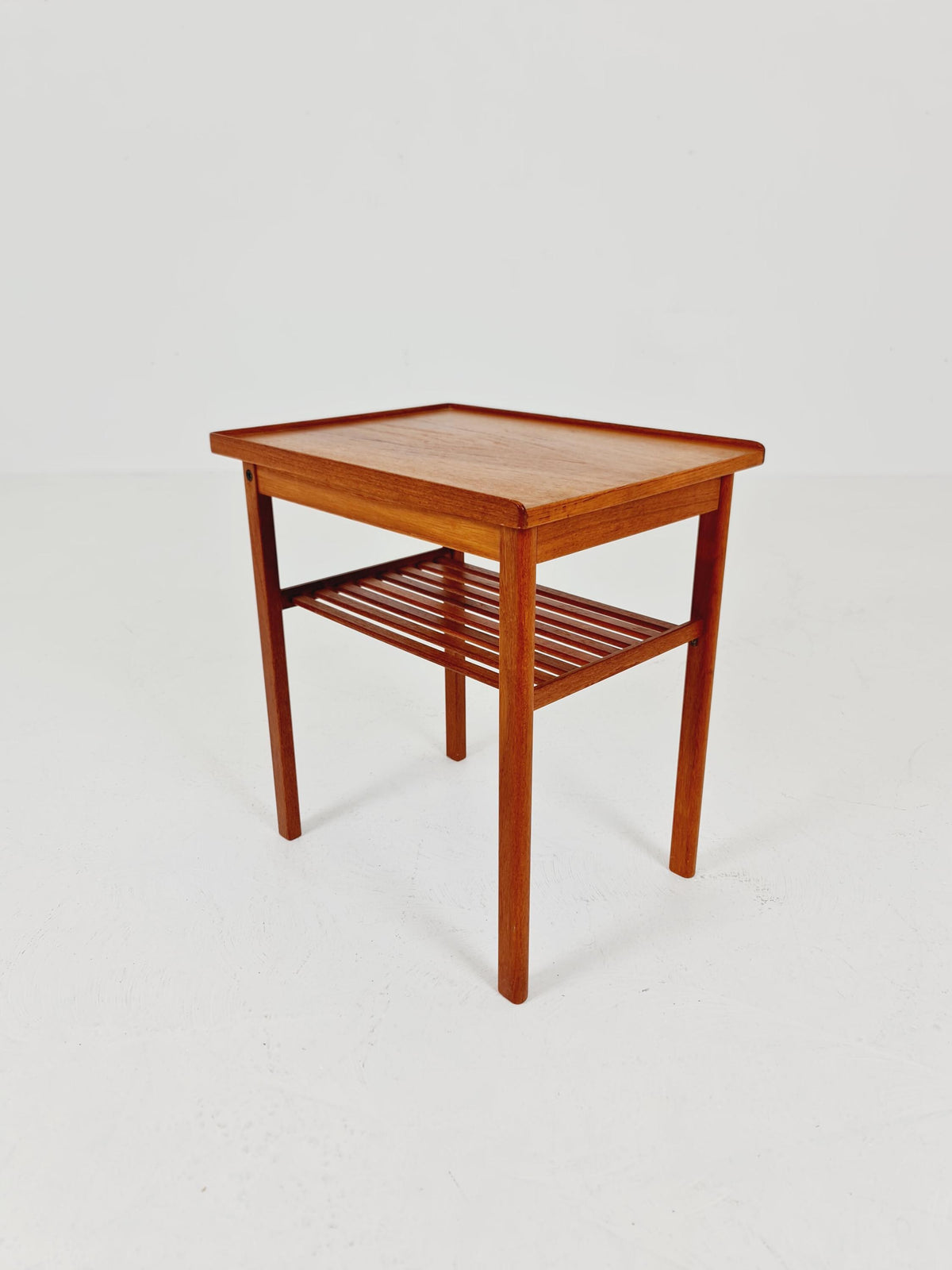 Rare big Midcentury Danish teak Vintage Side table/ Bedside table by AB Emmaboda Möbelfabrik, Denmark, 1960s,