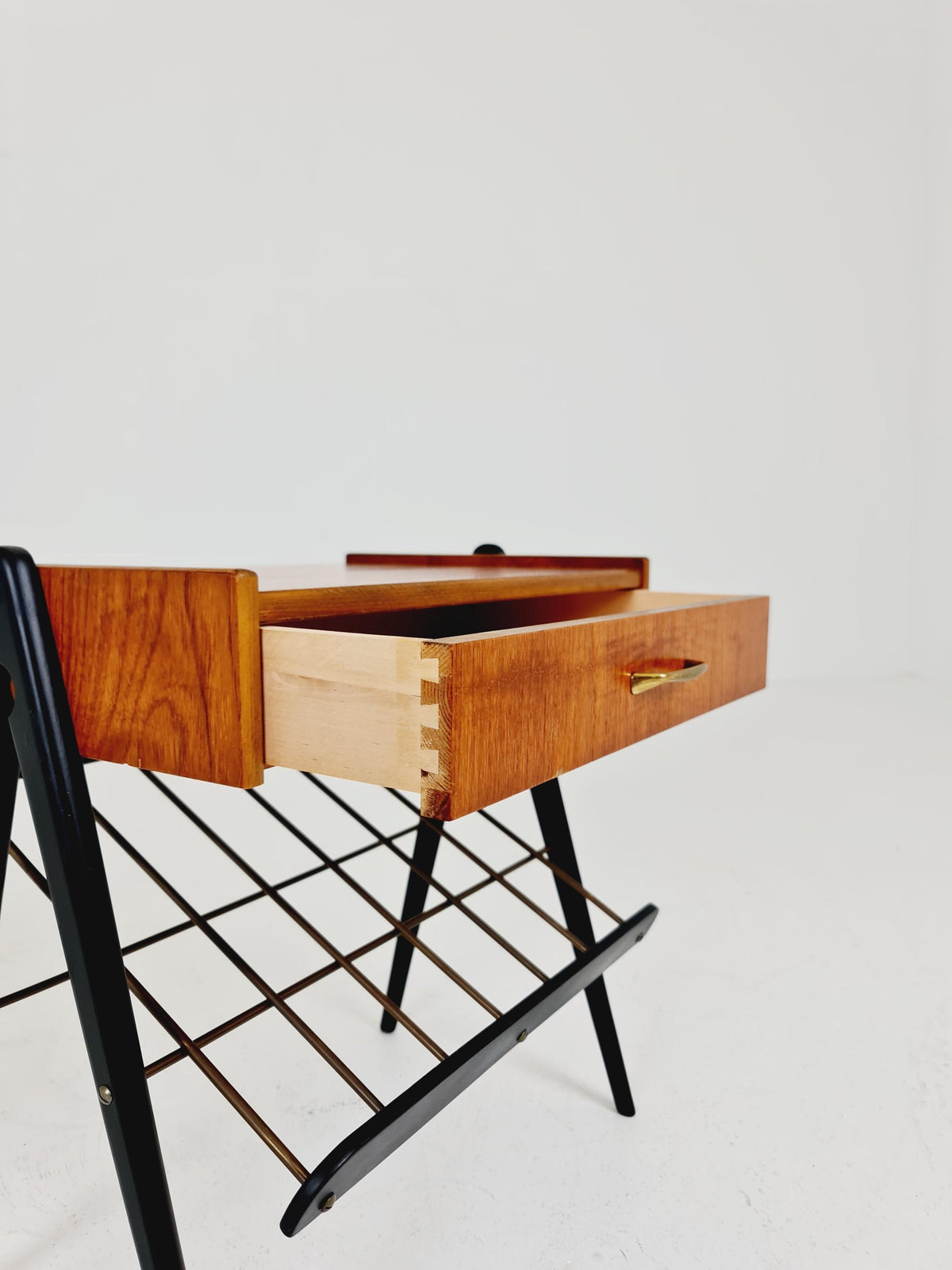 Midcentury Danish teak vintage Side table/ Bedside table/ Night stand, 1960s