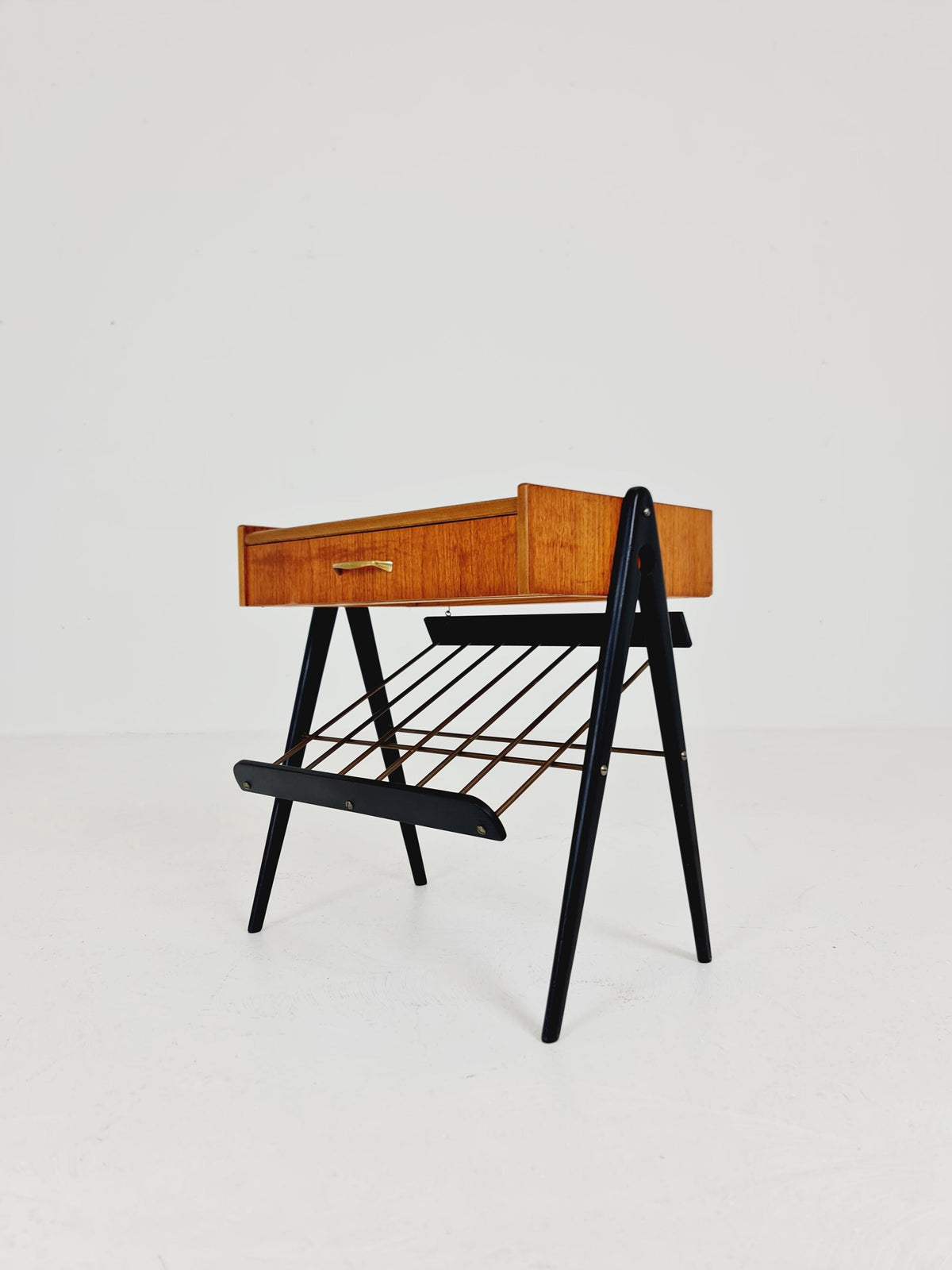 Midcentury Danish teak vintage Side table/ Bedside table/ Night stand, 1960s