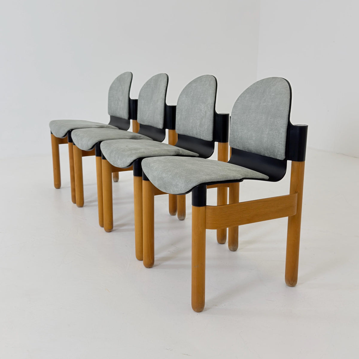 Set of 4 Mid-Century Flex Chairs by Gerd Lange for Thonet, 1970s, West Germany