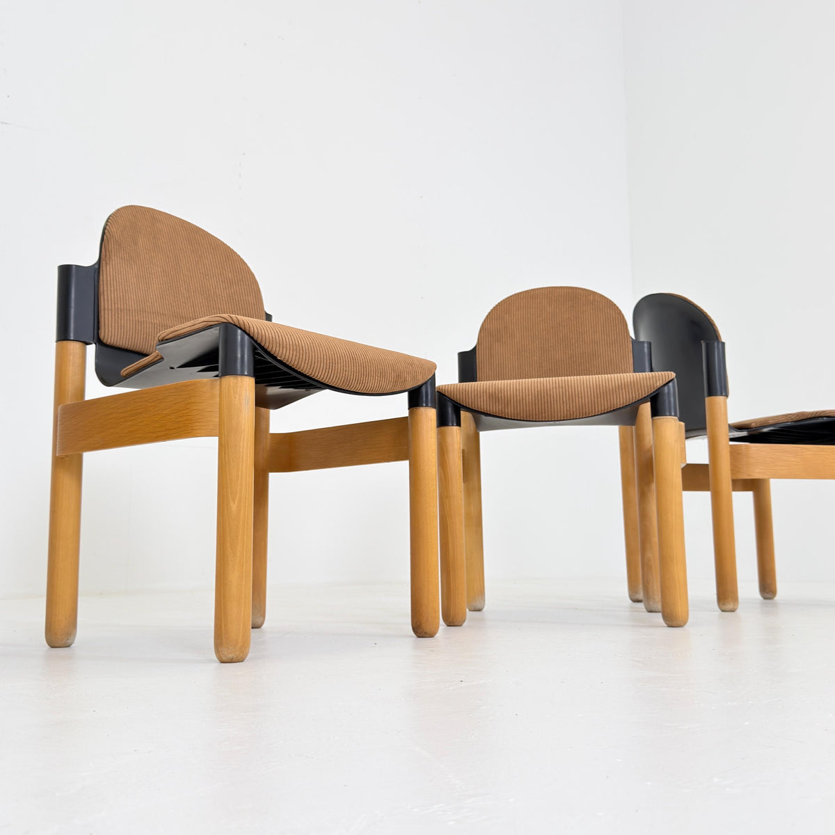 Set of 4 Mid-Century Flex Chairs by Gerd Lange for Thonet, 1970s, West Germany