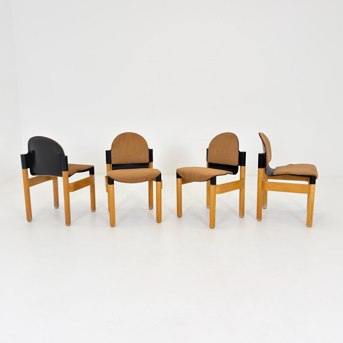 Set of 4 Mid-Century Flex Chairs by Gerd Lange for Thonet, 1970s, West Germany