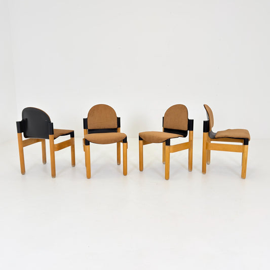 Set of 4 Mid-Century Flex Chairs by Gerd Lange for Thonet, 1970s, West Germany
