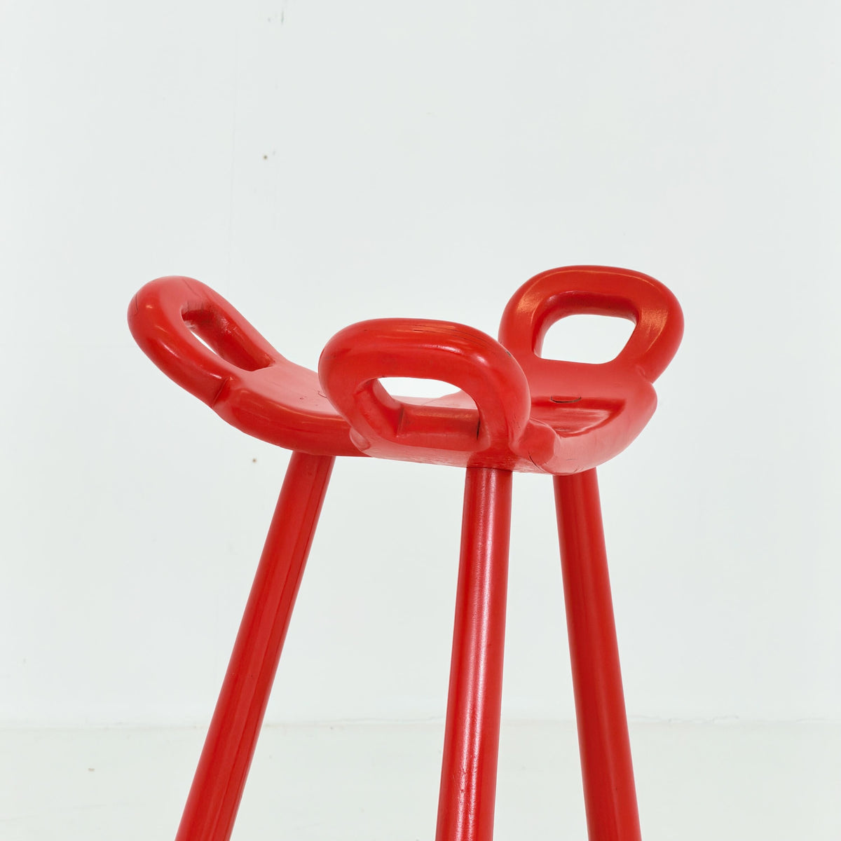 Set of 4 Marbella Brutalist Bar Stools by Sergio Rodriguez for Conformorm Spain 1970s