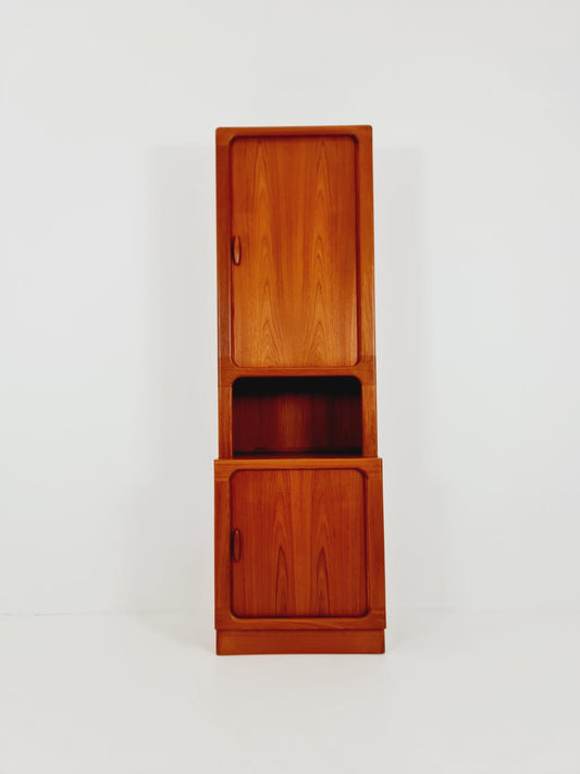 Vintage Dyrlund Danish Teak Wall Unit / Cabinet Tambour Doors 1980s