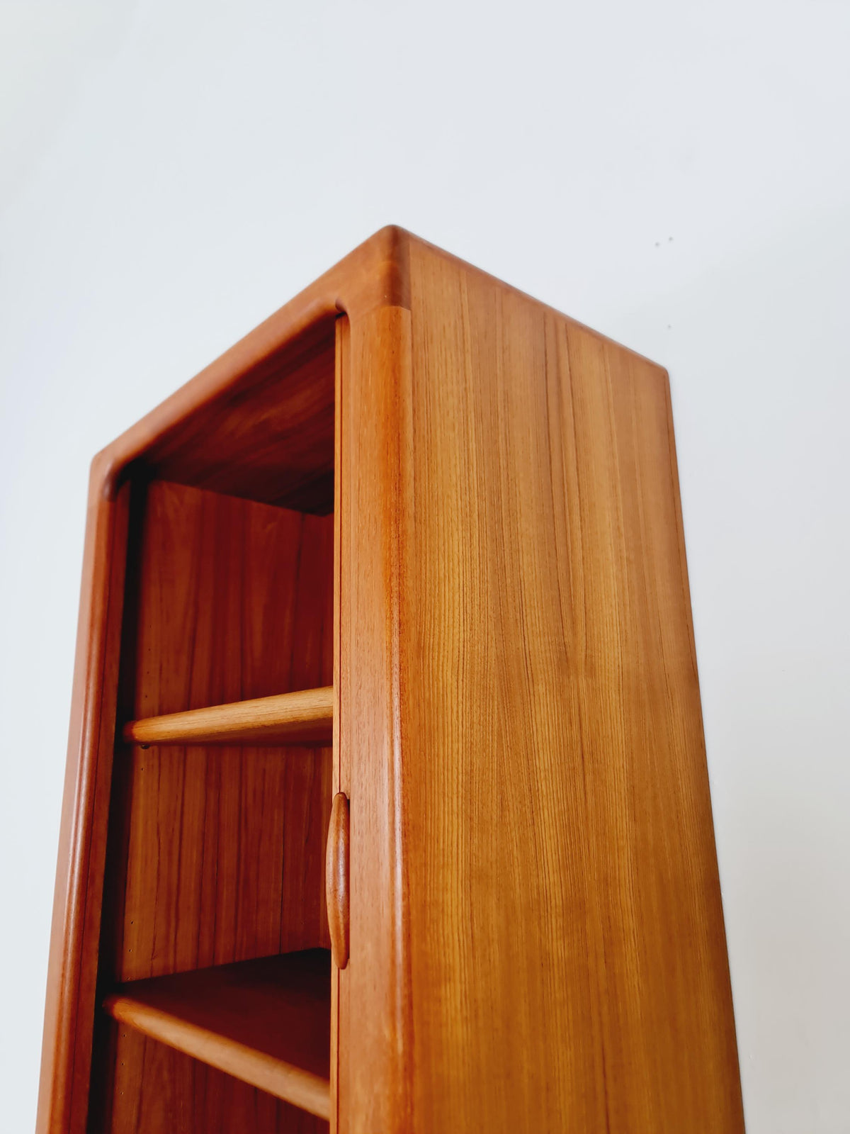 Vintage Dyrlund Danish Teak Wall Unit / Cabinet Tambour Doors 1980s