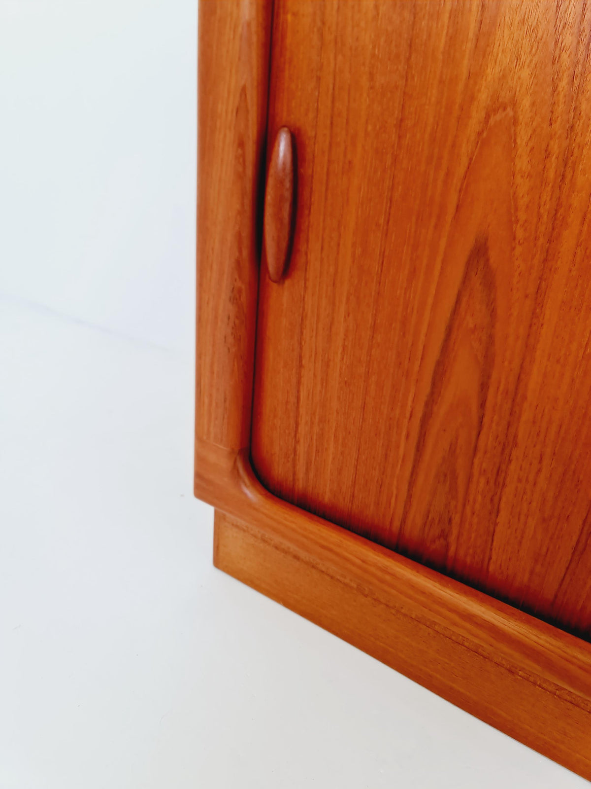 Vintage Dyrlund Danish Teak Wall Unit / Cabinet Tambour Doors 1980s