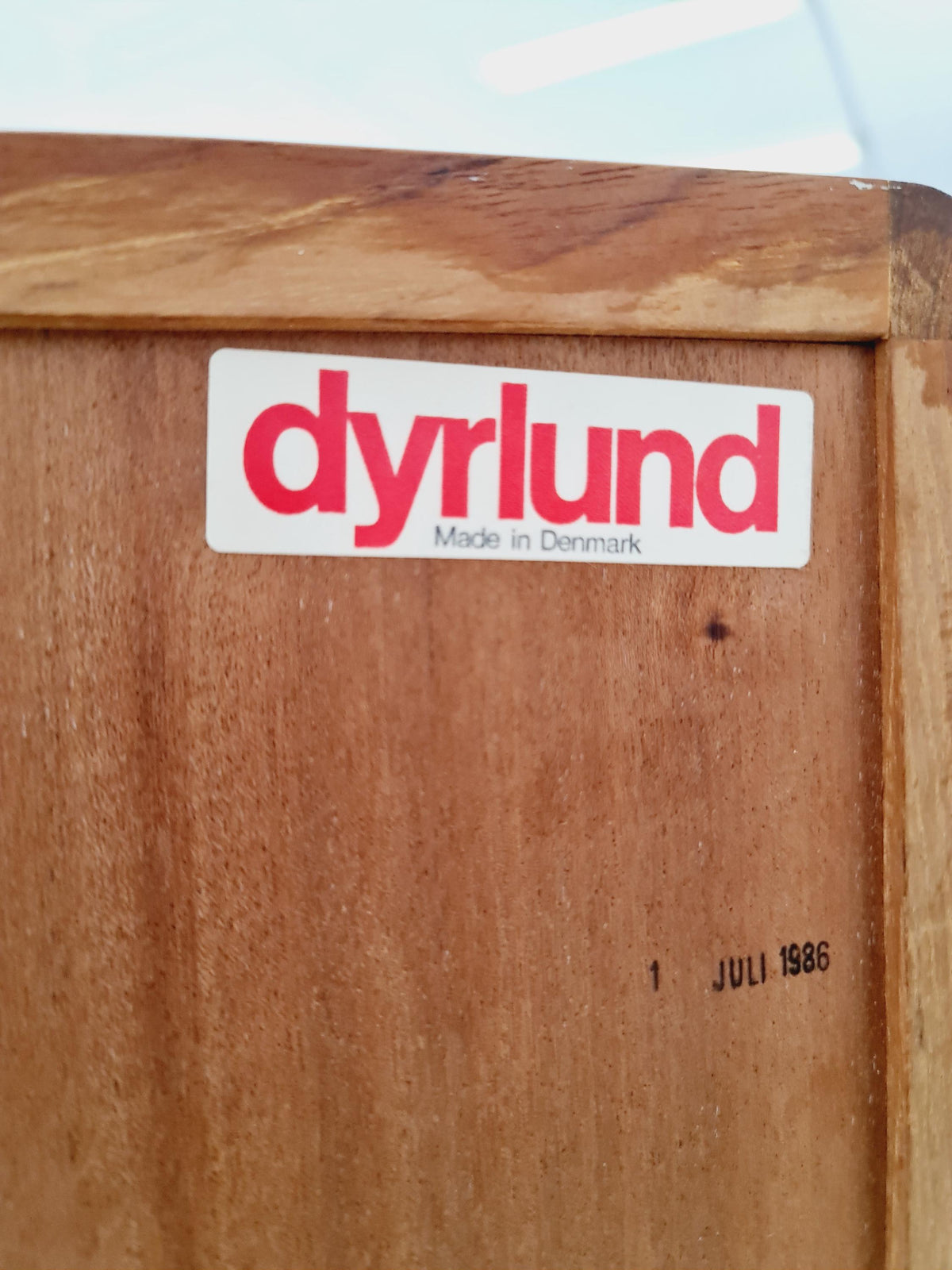 Vintage Dyrlund Danish Teak Wall Unit / Cabinet Tambour Doors 1980s