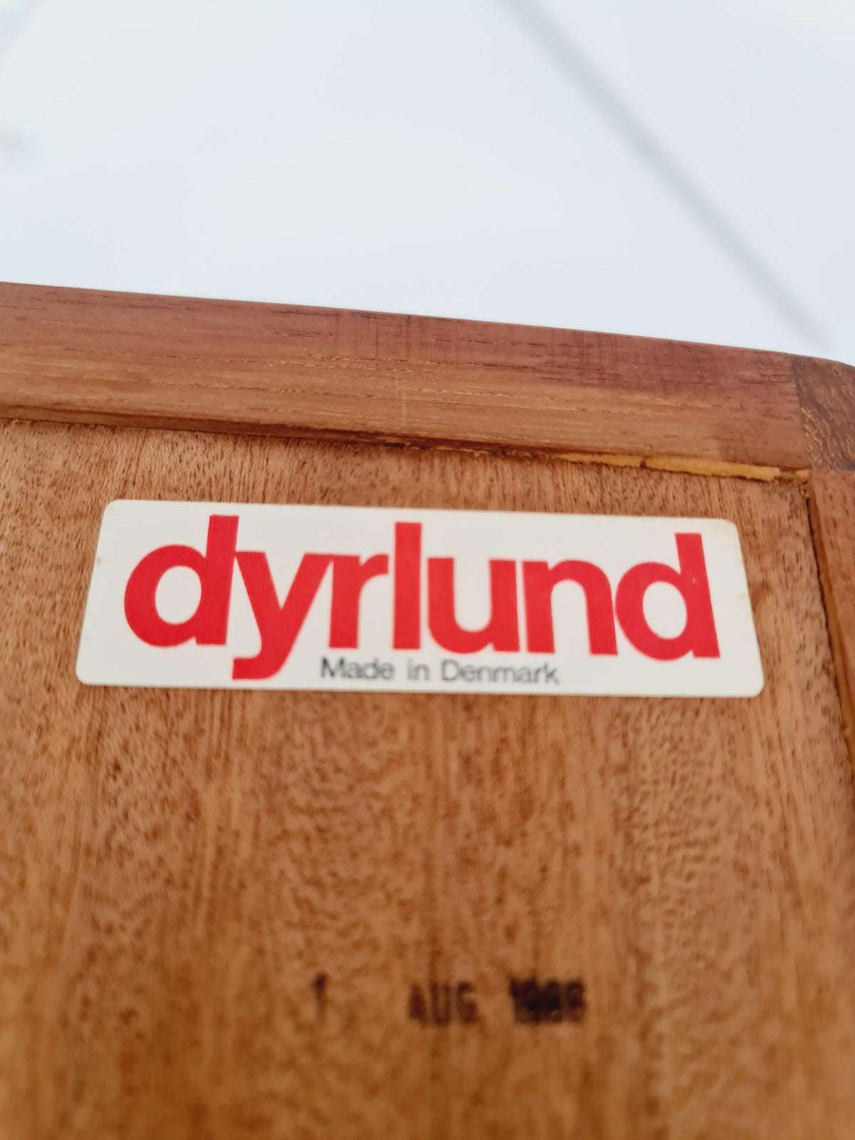 Vintage Dyrlund Danish Teak Wall Unit /Bar Cabinet with Lighting Tambour Doors 1980s