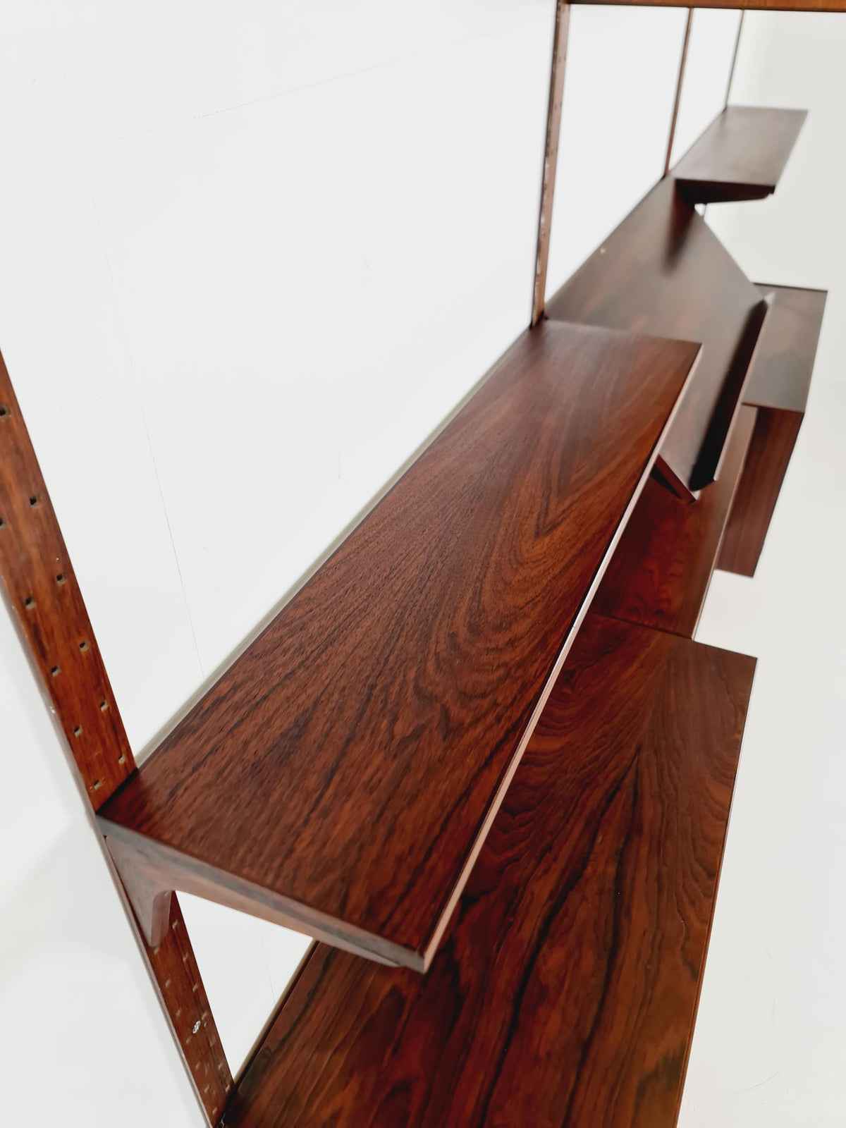 1960s Danish Modern Rosewood Shelving System | Hansen & Guldborg (HG Møbler) | Bar, Record , Display Cabinets