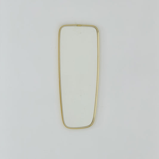 Rare Mid-Century Modern brass kidney Wall Mirror – by Arax zierspiegep western Germany, 1960s