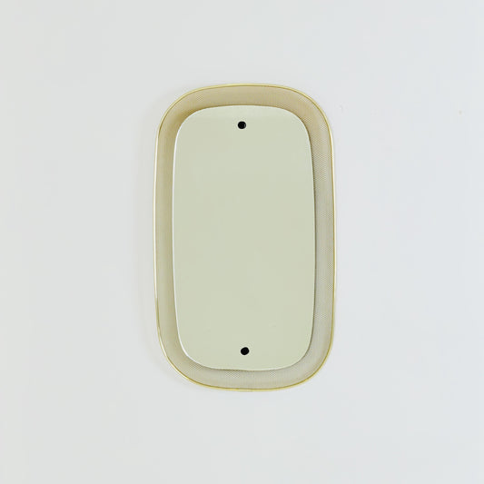 Exceptional Mid-Century Modern Brass Wall Mirror – Germany, 1960s