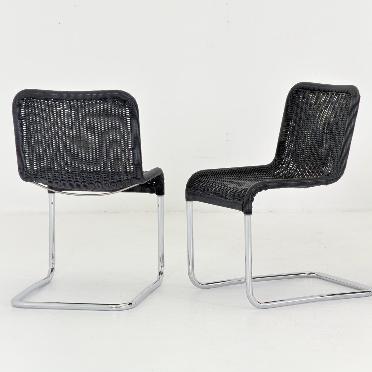 Set of 4 Tecta D41 Cantilever Chairs, Mid Century Bauhaus, Marcel Breuer Style, 1980s Germany