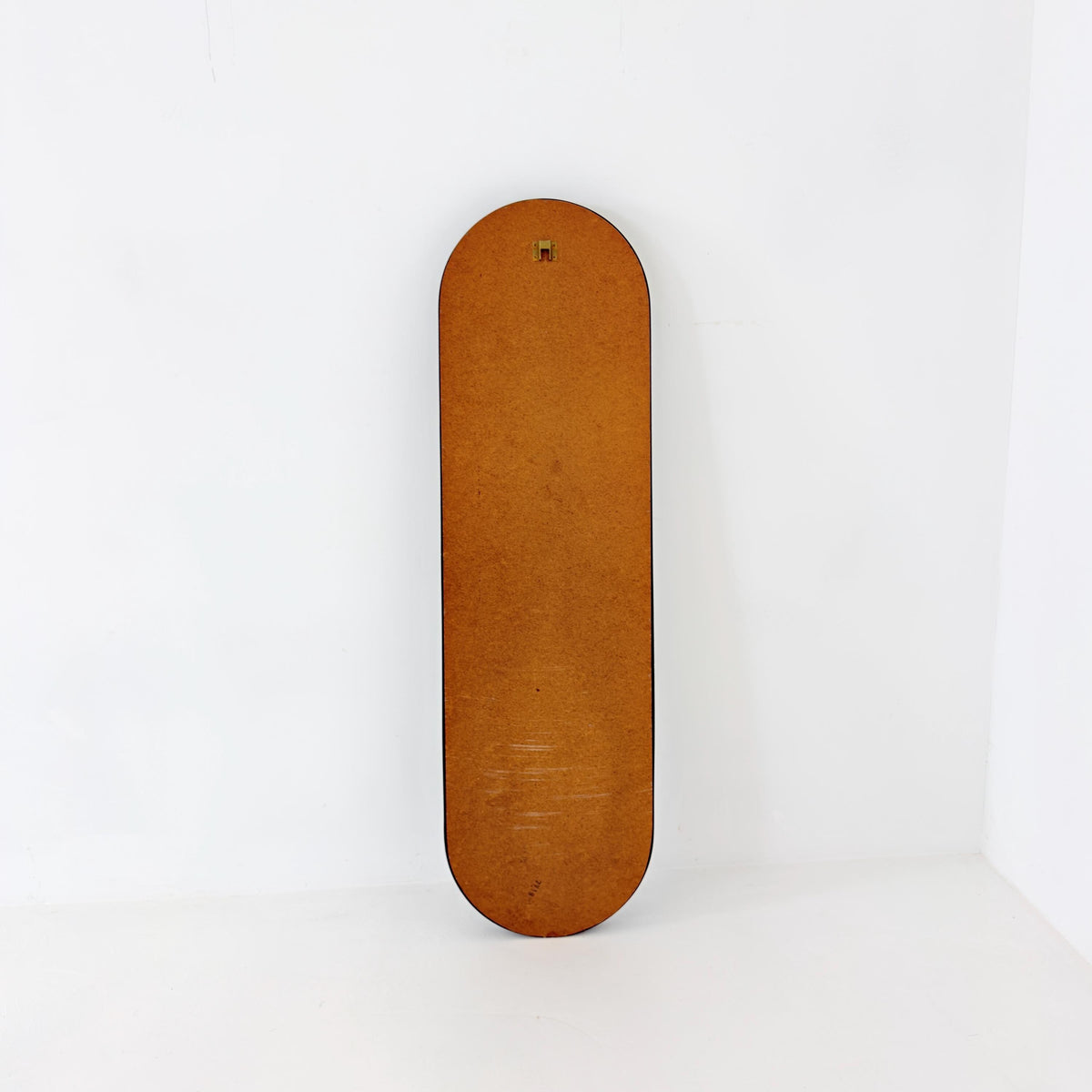 Mid Century Modern Large Space Age Black Wall Mirror, 1970s Germany,