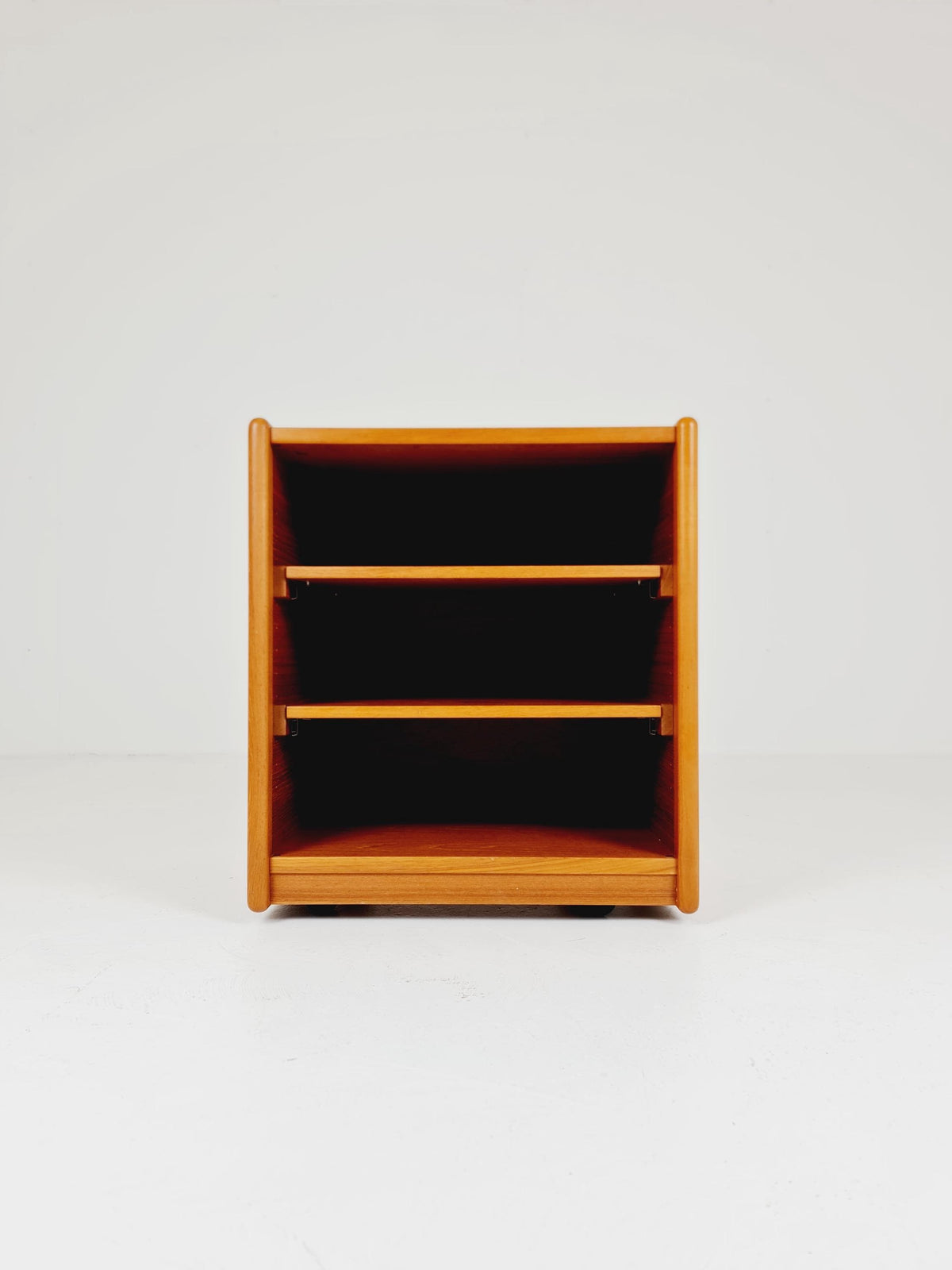 Mid century Solid Danish teak hallway cabinet, Record cabinet By Kai Kristiansen For Vildbjerg 1970s