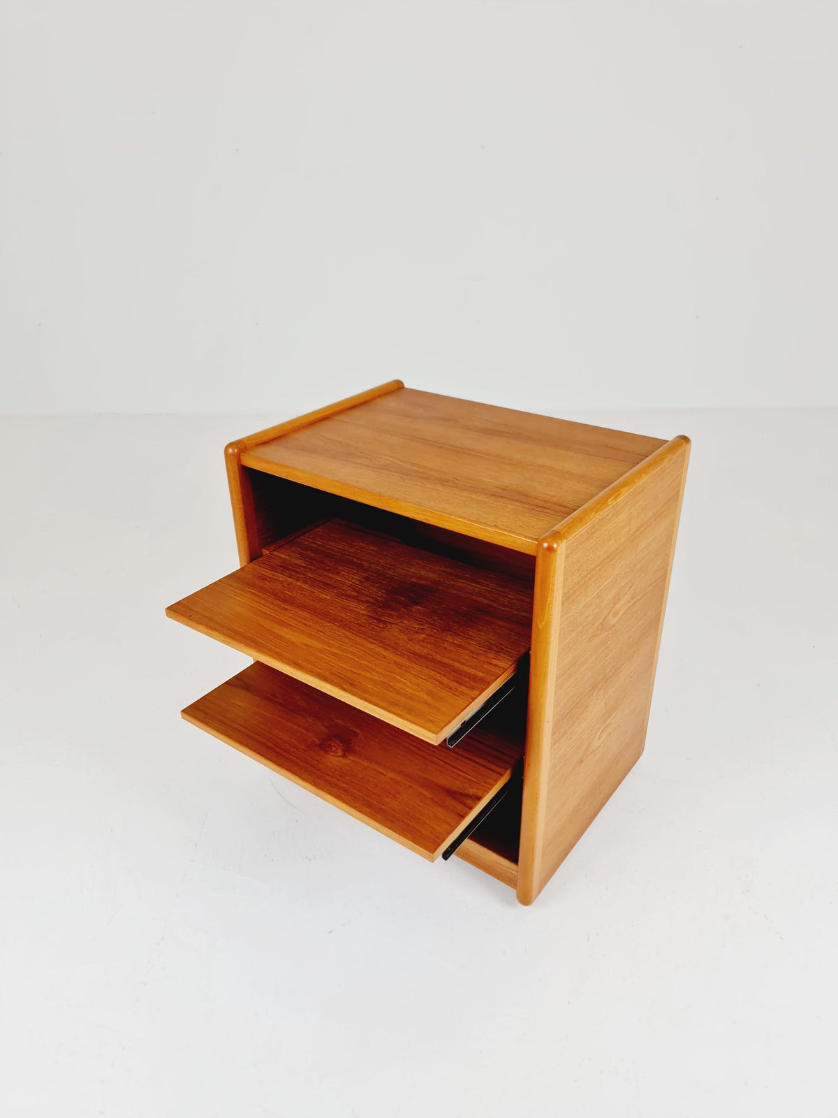 Mid century Solid Danish teak hallway cabinet, Record cabinet By Kai Kristiansen For Vildbjerg 1970s
