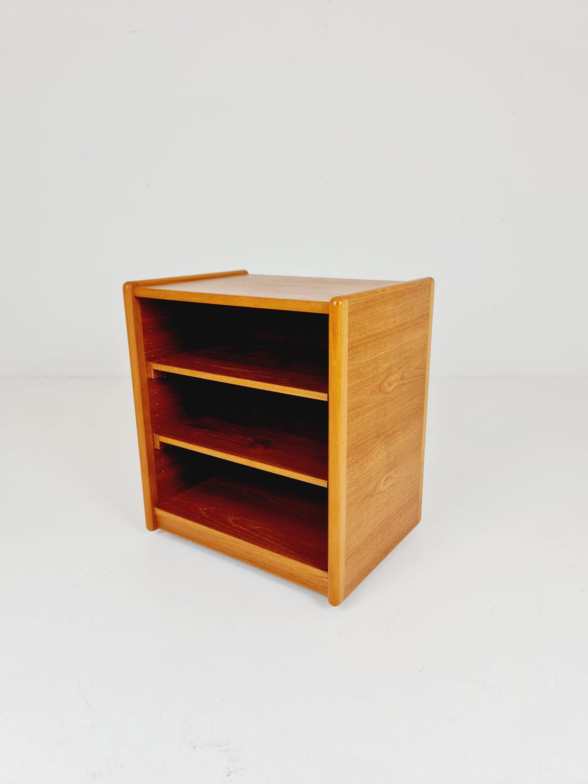 Mid century Solid Danish teak hallway cabinet, Record cabinet By Kai Kristiansen For Vildbjerg 1970s
