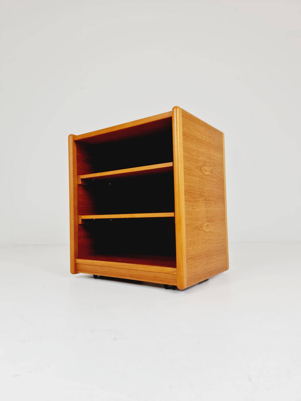 Mid century Solid Danish teak hallway cabinet, Record cabinet By Kai Kristiansen For Vildbjerg 1970s