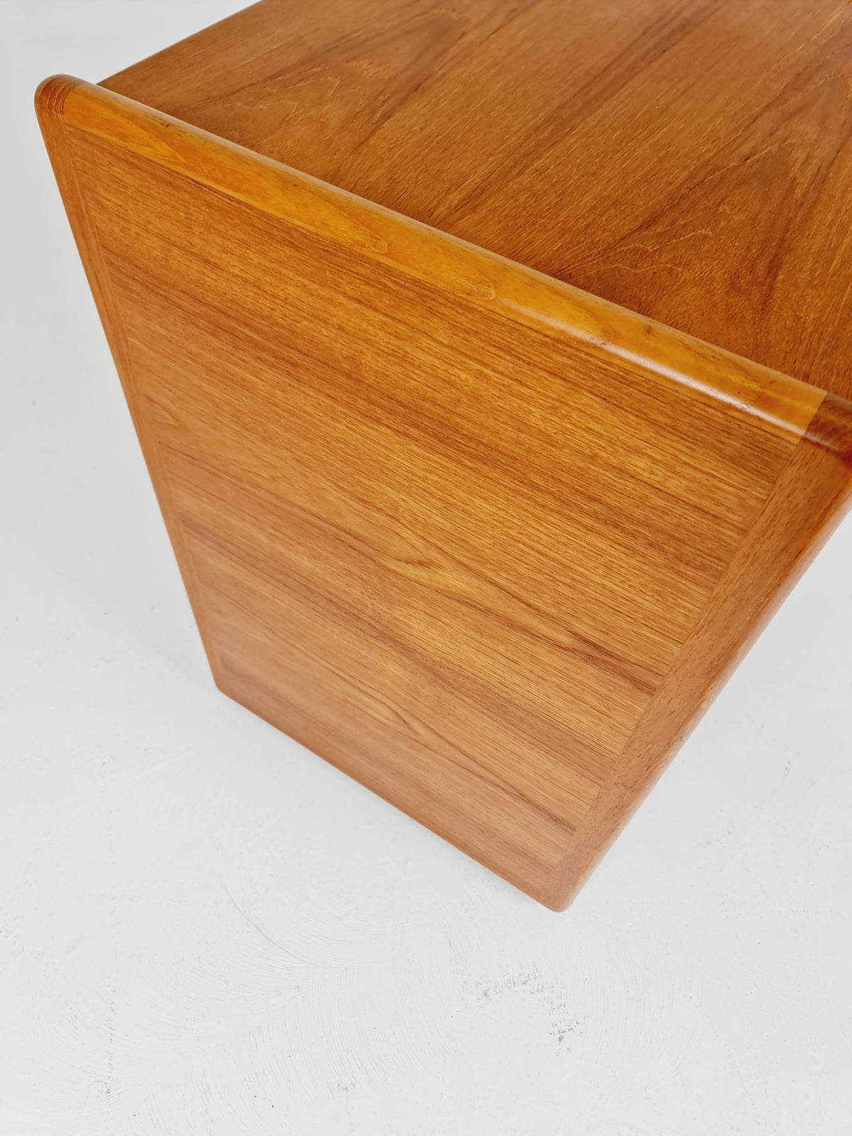 Mid century Solid Danish teak hallway cabinet, Record cabinet By Kai Kristiansen For Vildbjerg 1970s
