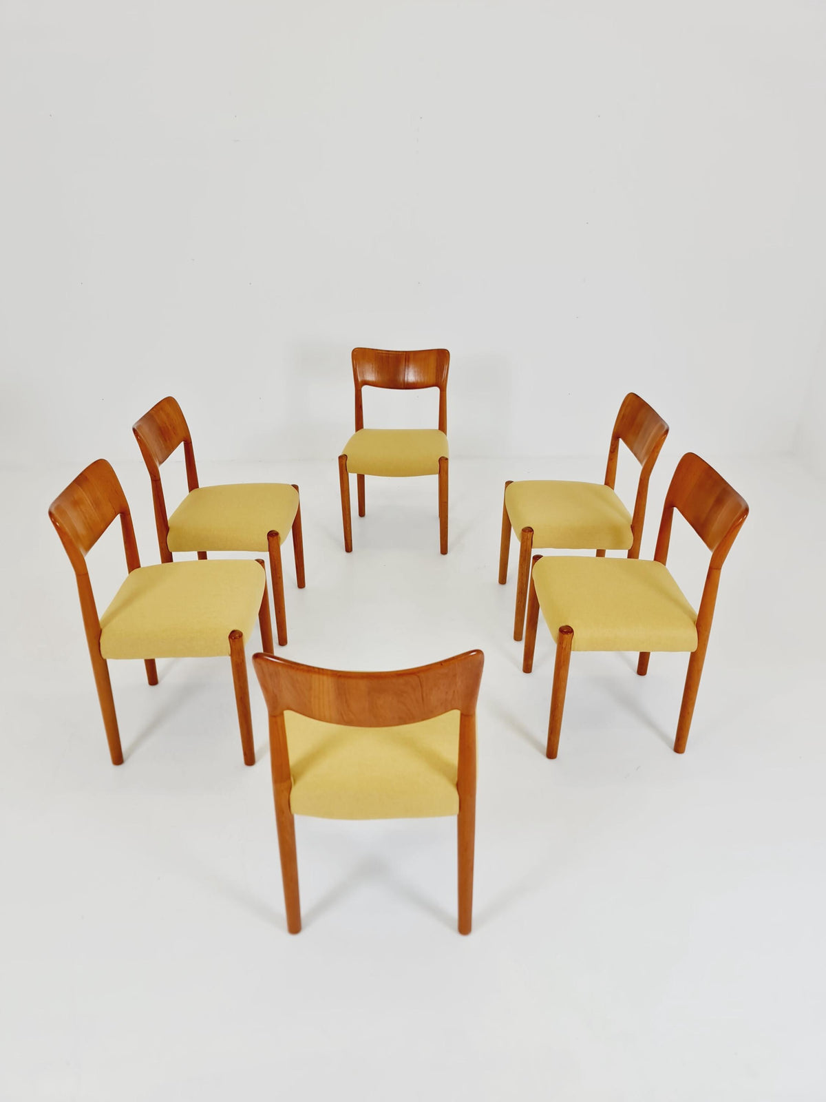 Midcentury teak Dining chairs by Boltinge 1960s, set of 6
