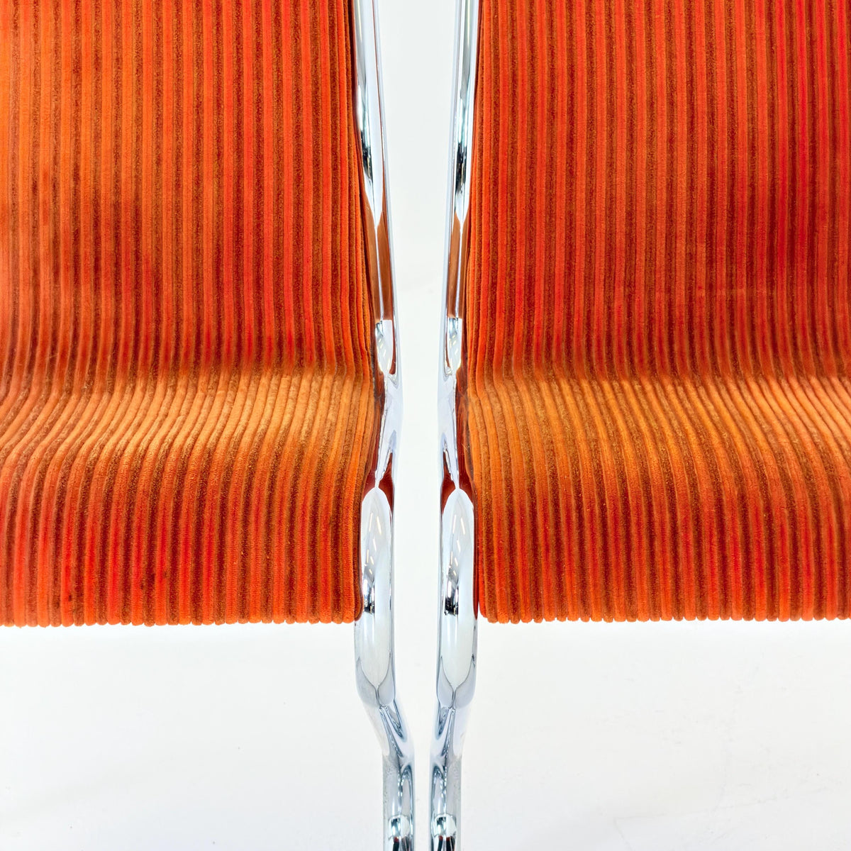 Set of 6 Mid Century Cantilever Dining Z-Chairs 1980s Italy