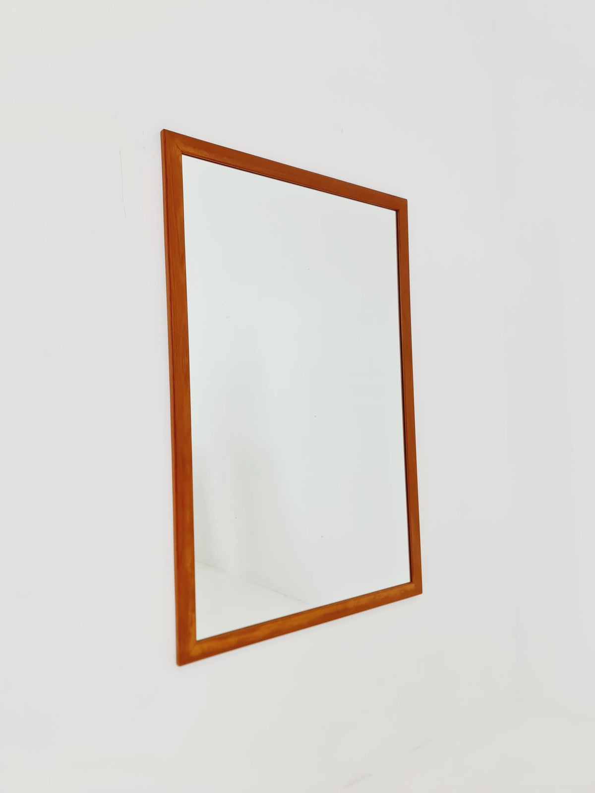 Teak Danish mid-century Modern wall-mounted mirror By Aksel Kjersgaard No 368 , 1960s
