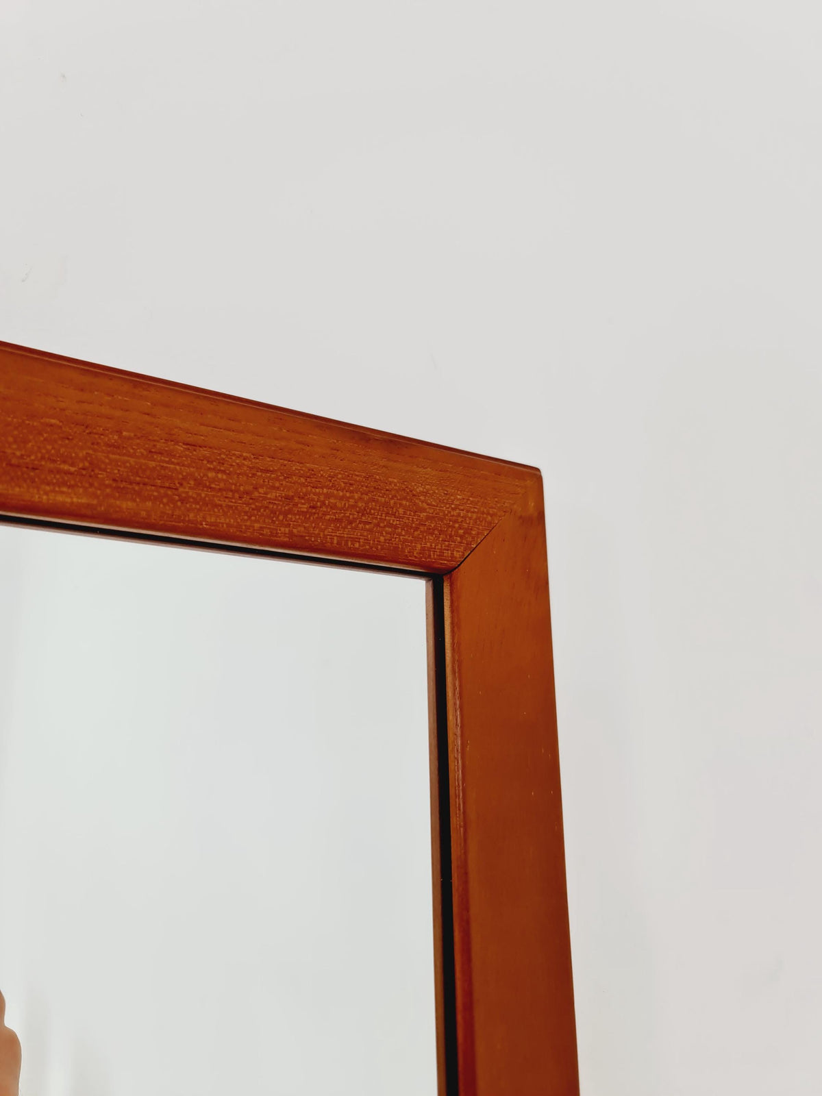 Teak Danish mid-century Modern wall-mounted mirror By Aksel Kjersgaard No 368 , 1960s