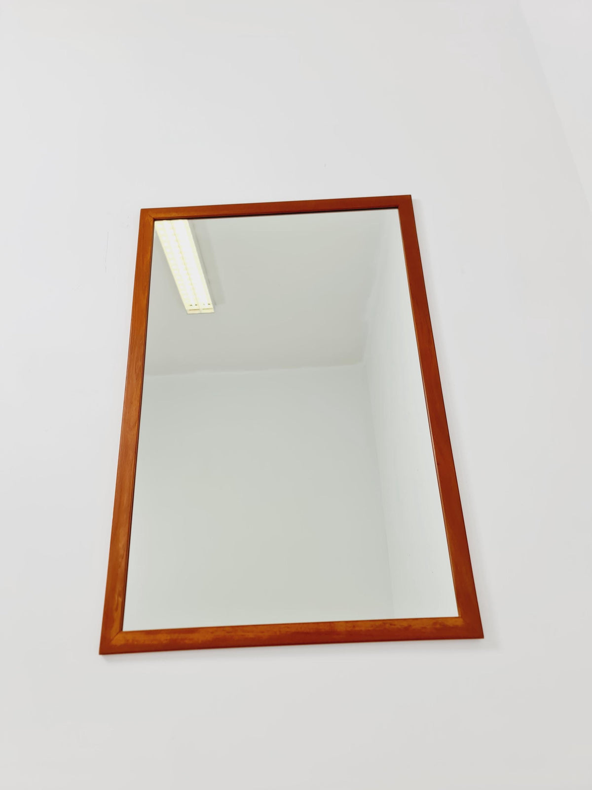 Teak Danish mid-century Modern wall-mounted mirror By Aksel Kjersgaard No 368 , 1960s