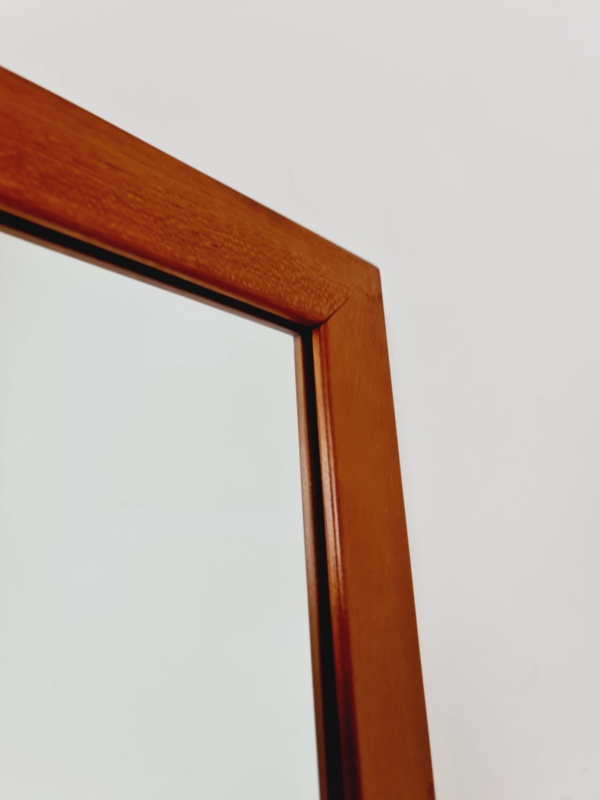 Teak Danish mid-century Modern wall-mounted mirror By Aksel Kjersgaard No 368 , 1960s