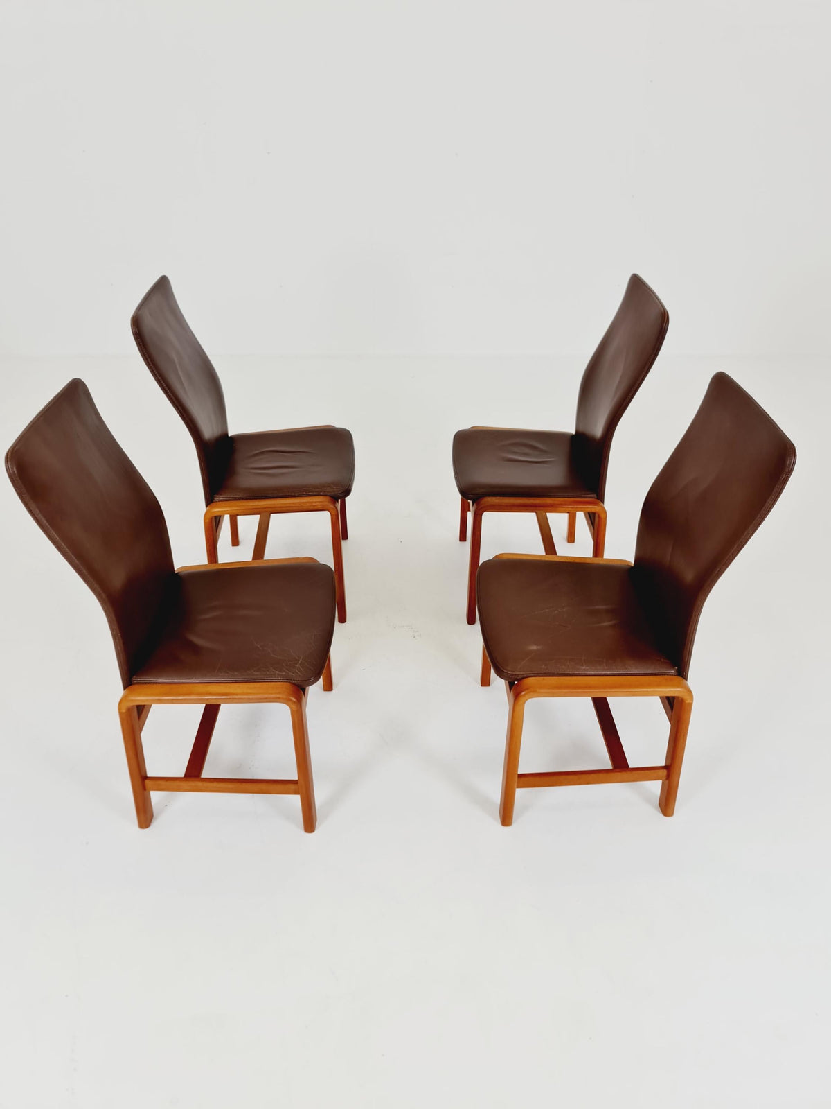 Midcentury teak Dining chairs by I.Olsen&Son Möbelfabrik 1970s, set of 4