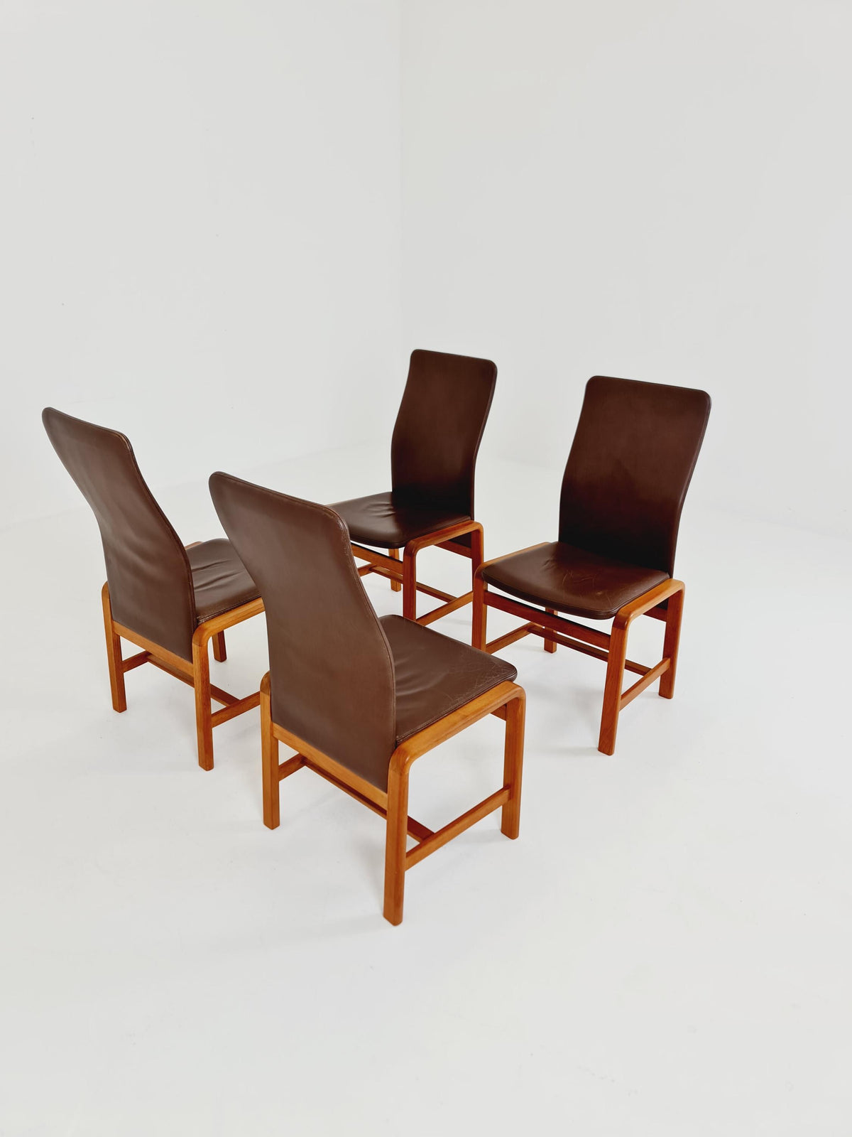 Midcentury teak Dining chairs by I.Olsen&Son Möbelfabrik 1970s, set of 4