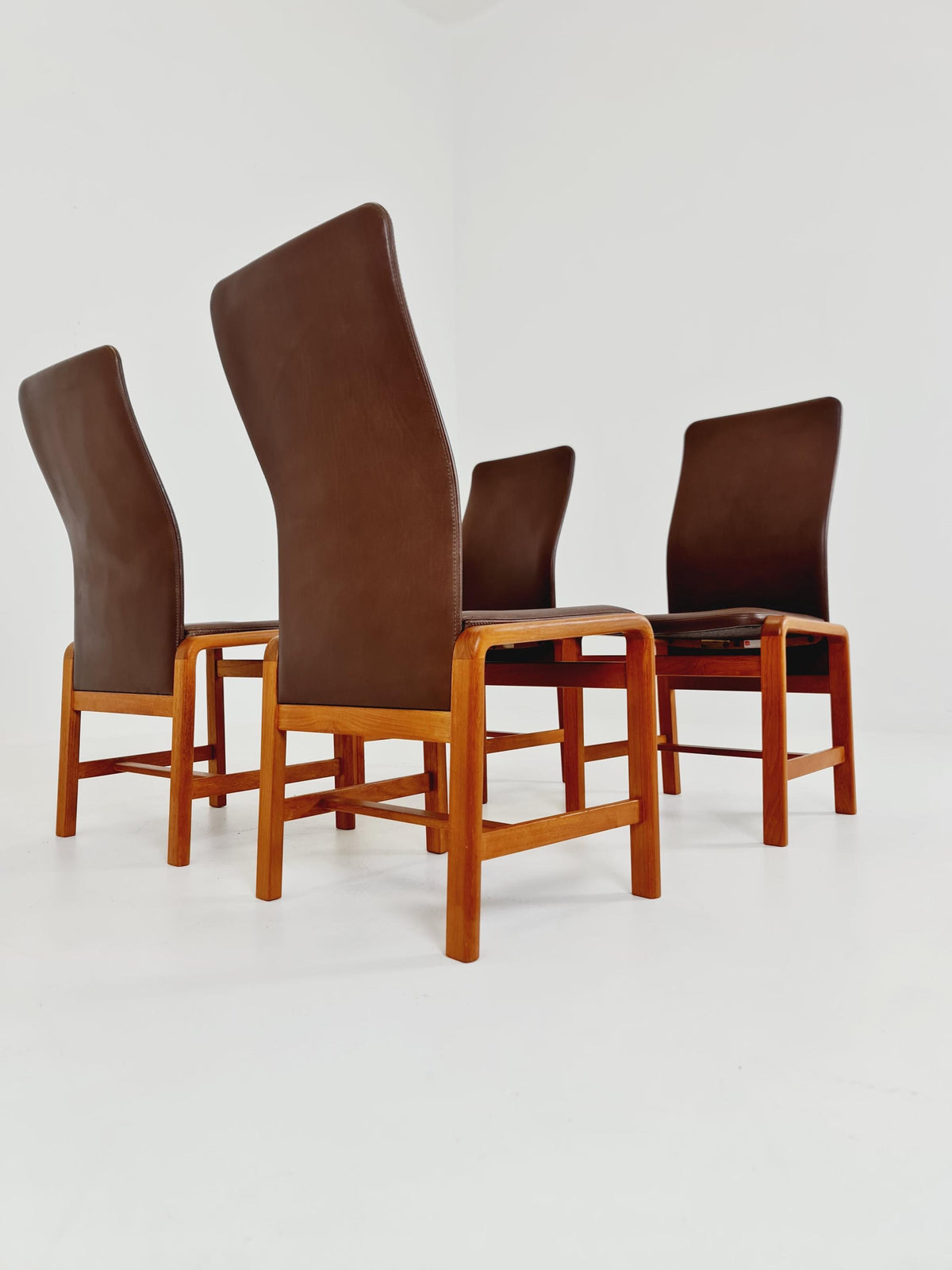 Midcentury teak Dining chairs by I.Olsen&Son Möbelfabrik 1970s, set of 4