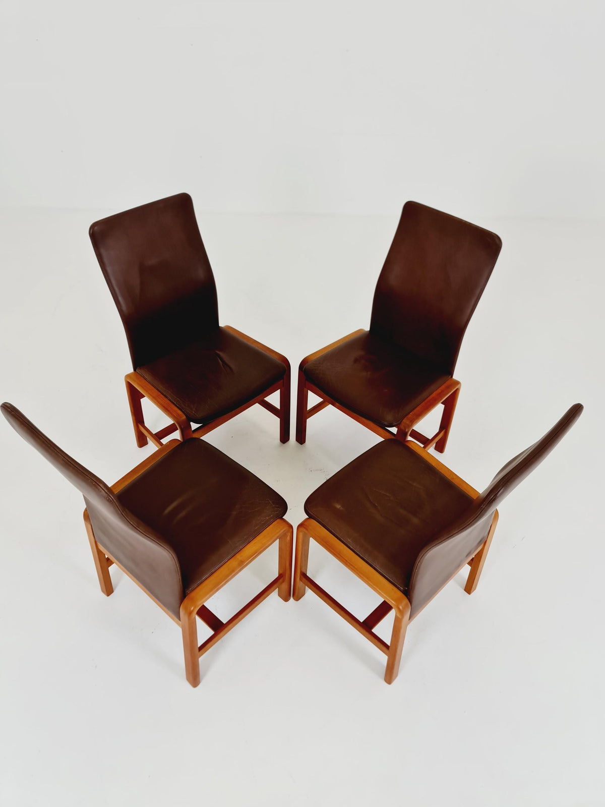 Midcentury teak Dining chairs by I.Olsen&Son Möbelfabrik 1970s, set of 4