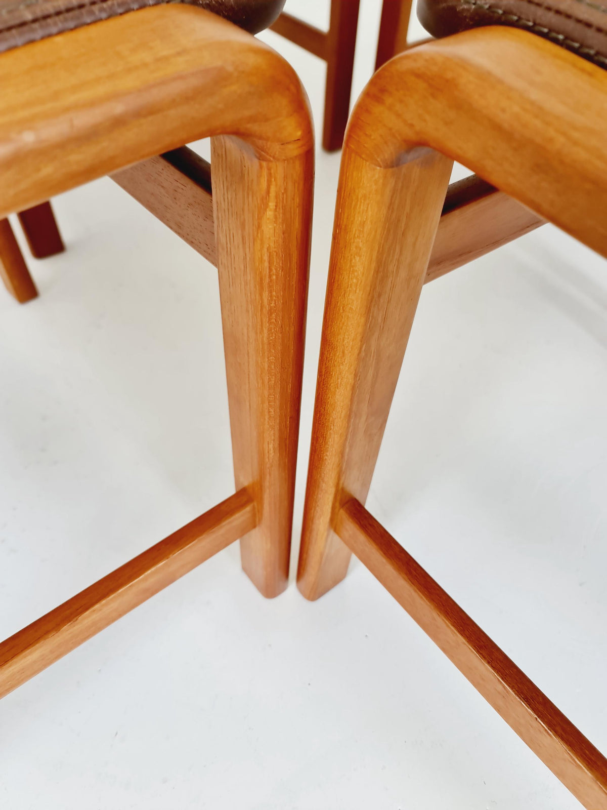 Midcentury teak Dining chairs by I.Olsen&Son Möbelfabrik 1970s, set of 4
