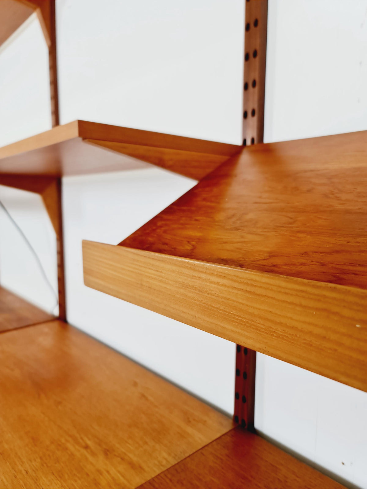 Big Mid century Danish Teak Wall Unit with 3 cabinets with show case by Poul Cadovius for Cado, Denmark, 1960s