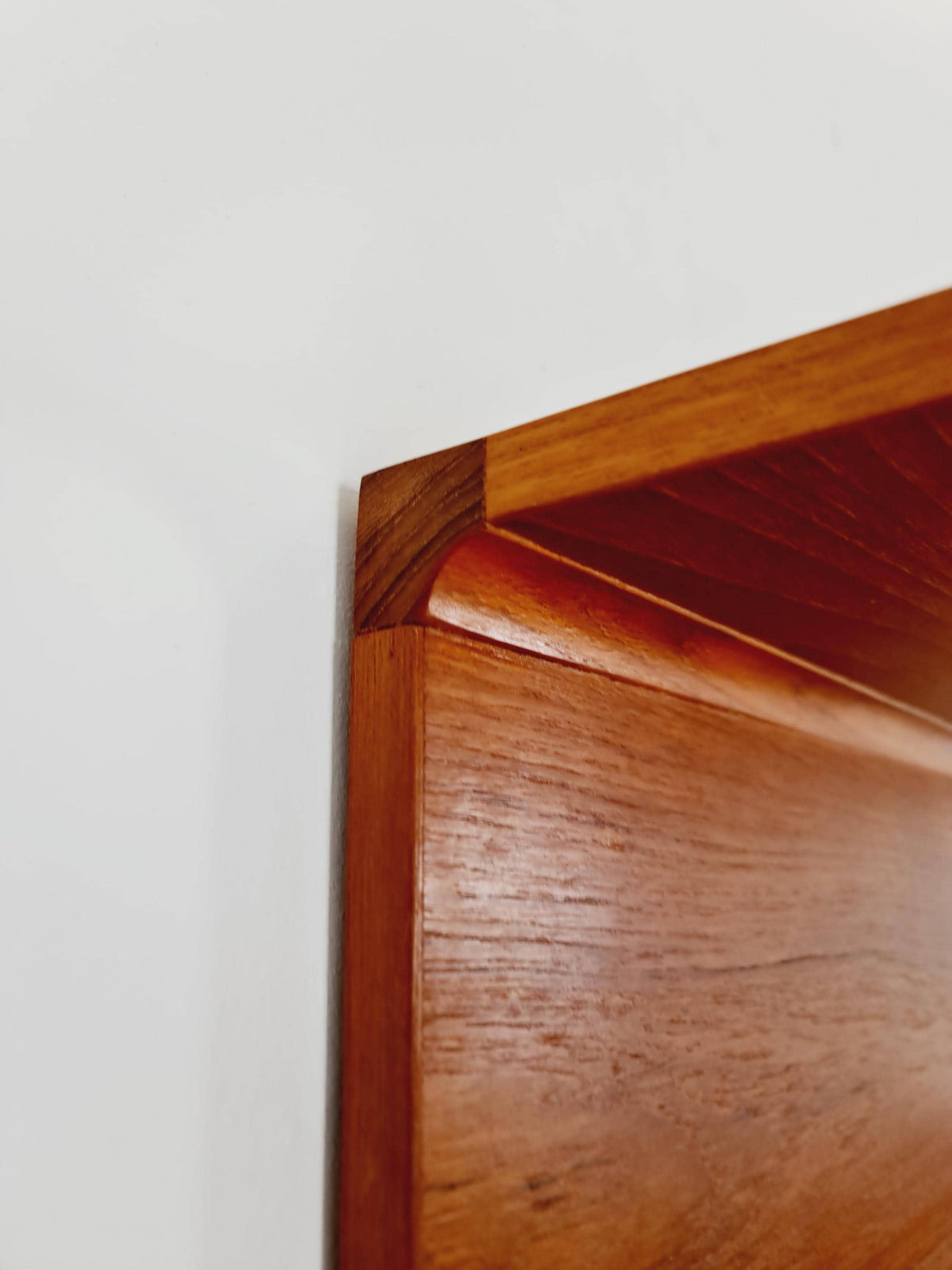 Danish Rare Solid Teak Floating shelf BY Pedersen & Hansen 1960s