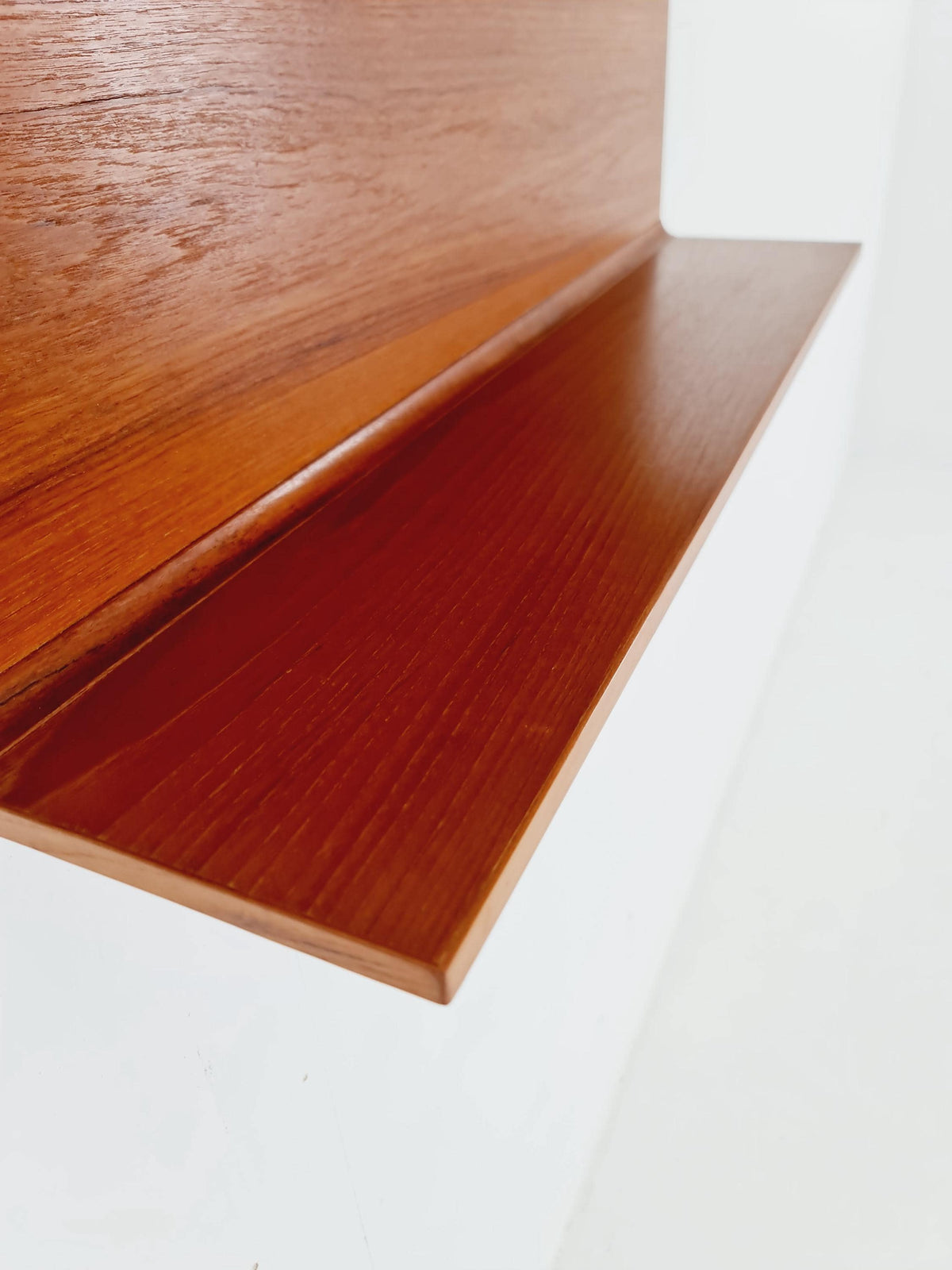 Danish Rare Solid Teak Floating shelf BY Pedersen & Hansen 1960s