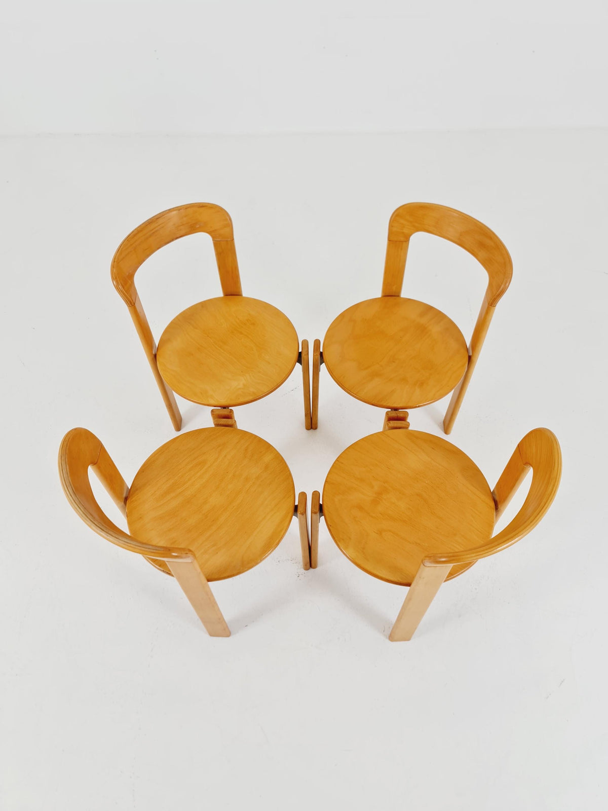 Vintage Dining Chairs By Bruno Rey For Dietiker Switzerland , 1970s, Set of 4