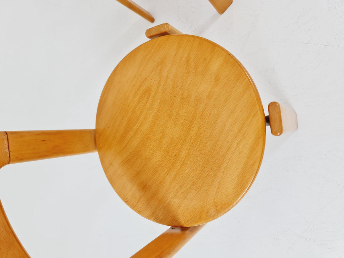Vintage Dining Chairs By Bruno Rey For Dietiker Switzerland , 1970s, Set of 4