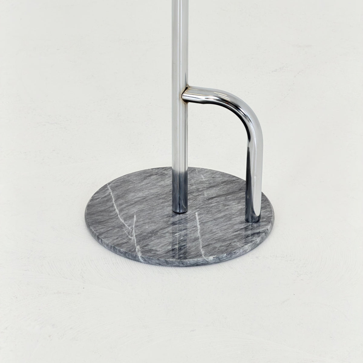 Mid century Bauhaus Chrome Valet Stand with Marble Base, 1980s Germany