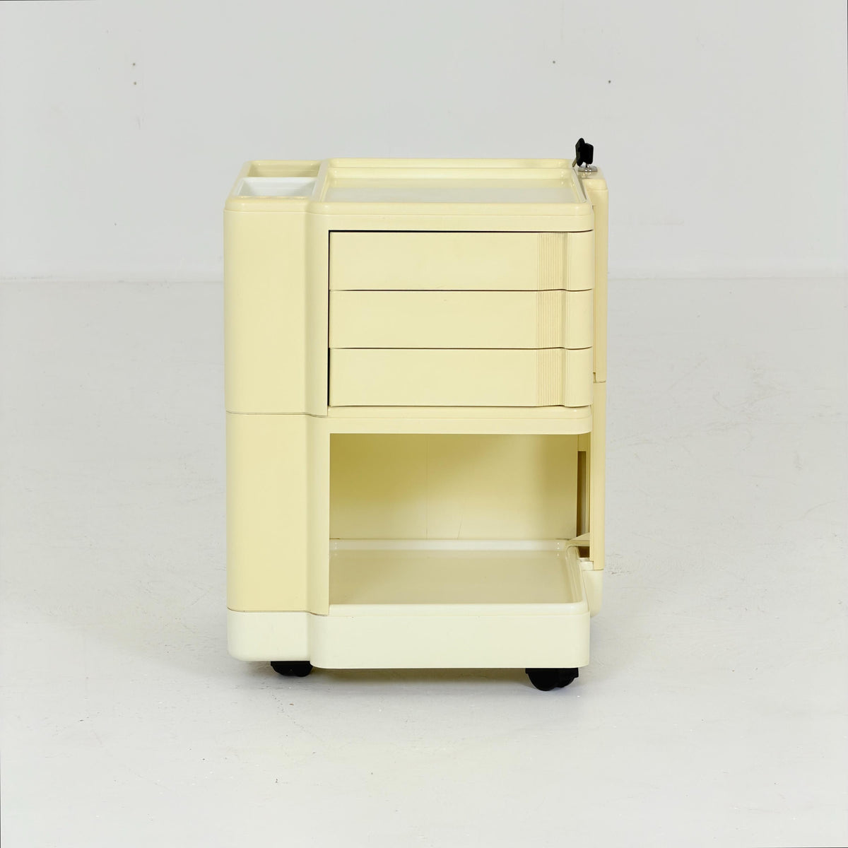 Rare Neolt Superstile Organizer Trolley | Italian Mid Century Storage Cart | Vintage ABS Office Design 1970s.