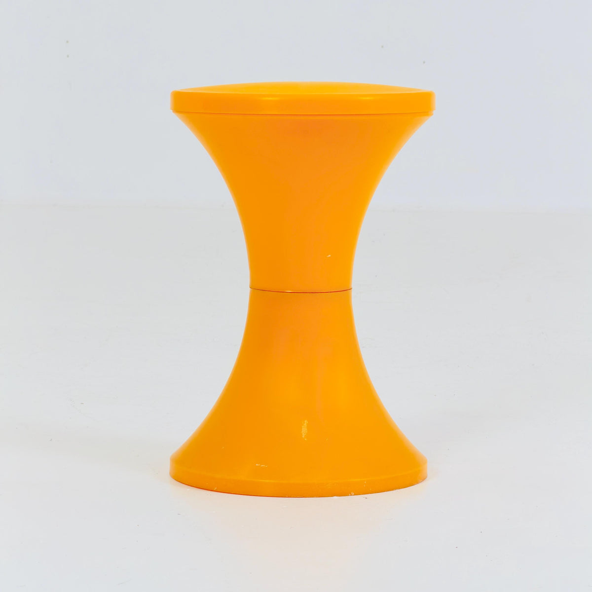 Rare Tam Tam Space Age Stool by Nurieux France Ref. 169 Orange 1970s France
