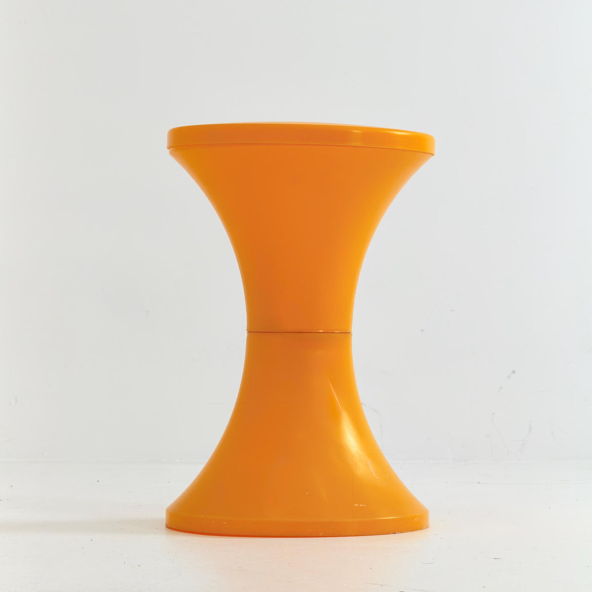 Rare Tam Tam Space Age Stool by Nurieux France Ref. 169 Orange 1970s France