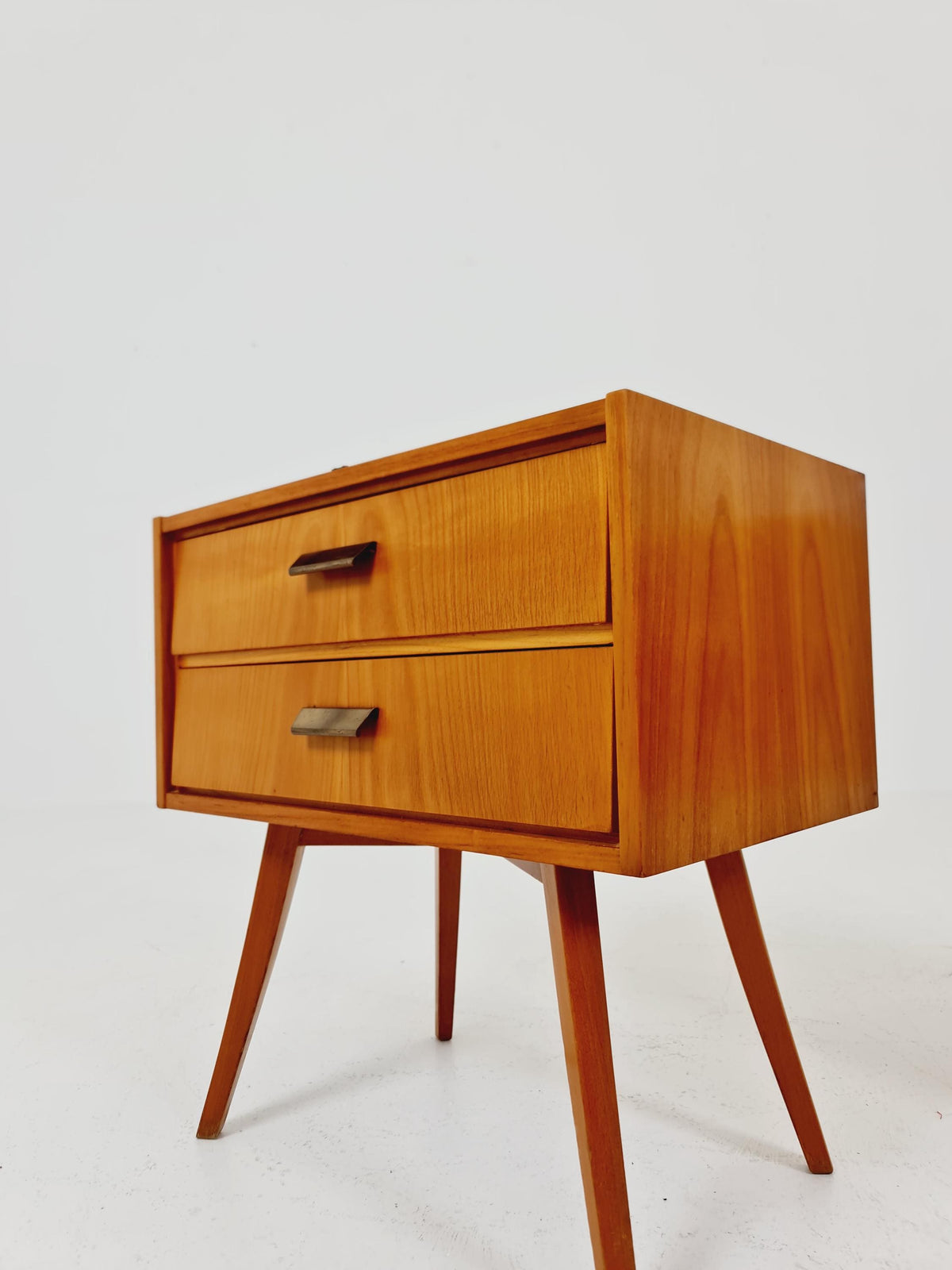 German Mid century nightstands/ bedside tables BY WK Möbel , 1960s Set of 2