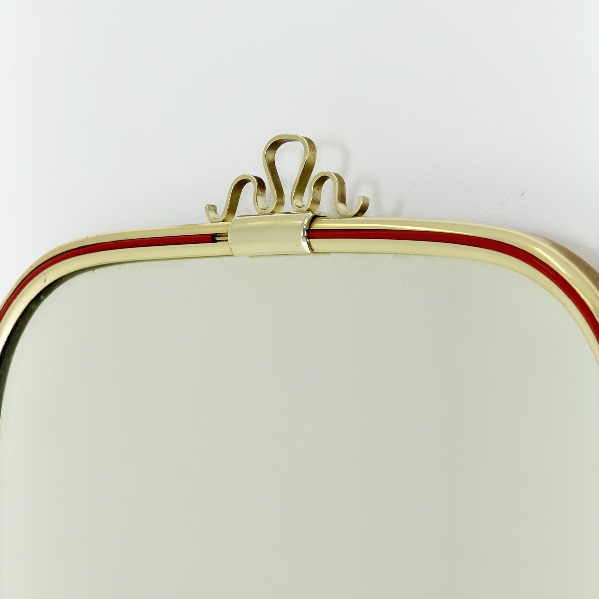 Rare Mid-Century Modern Crown Wall Mirror Nr. 340 by Lenzgold, Germany, 1960s